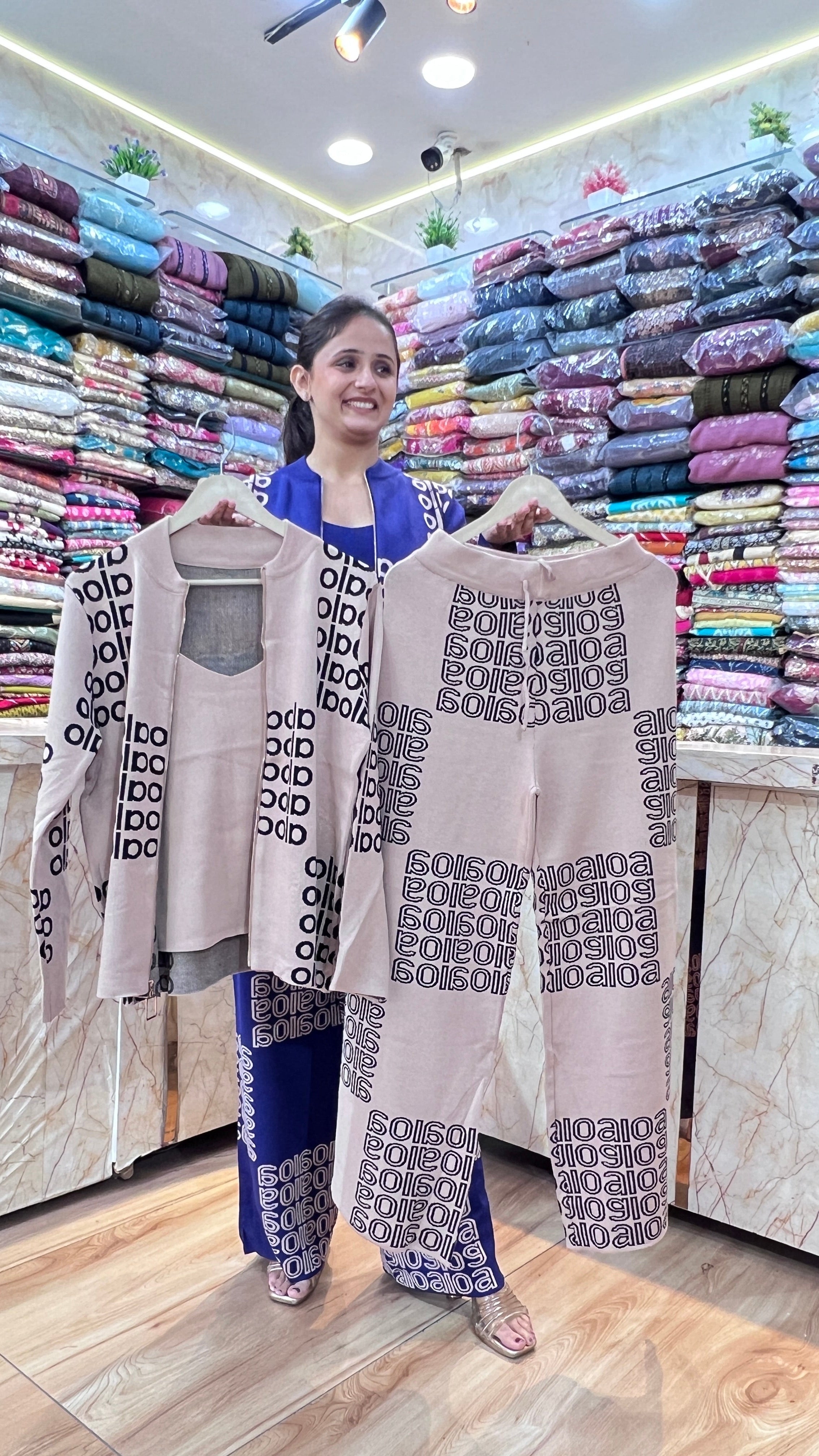 Woolen 3 piece cord set