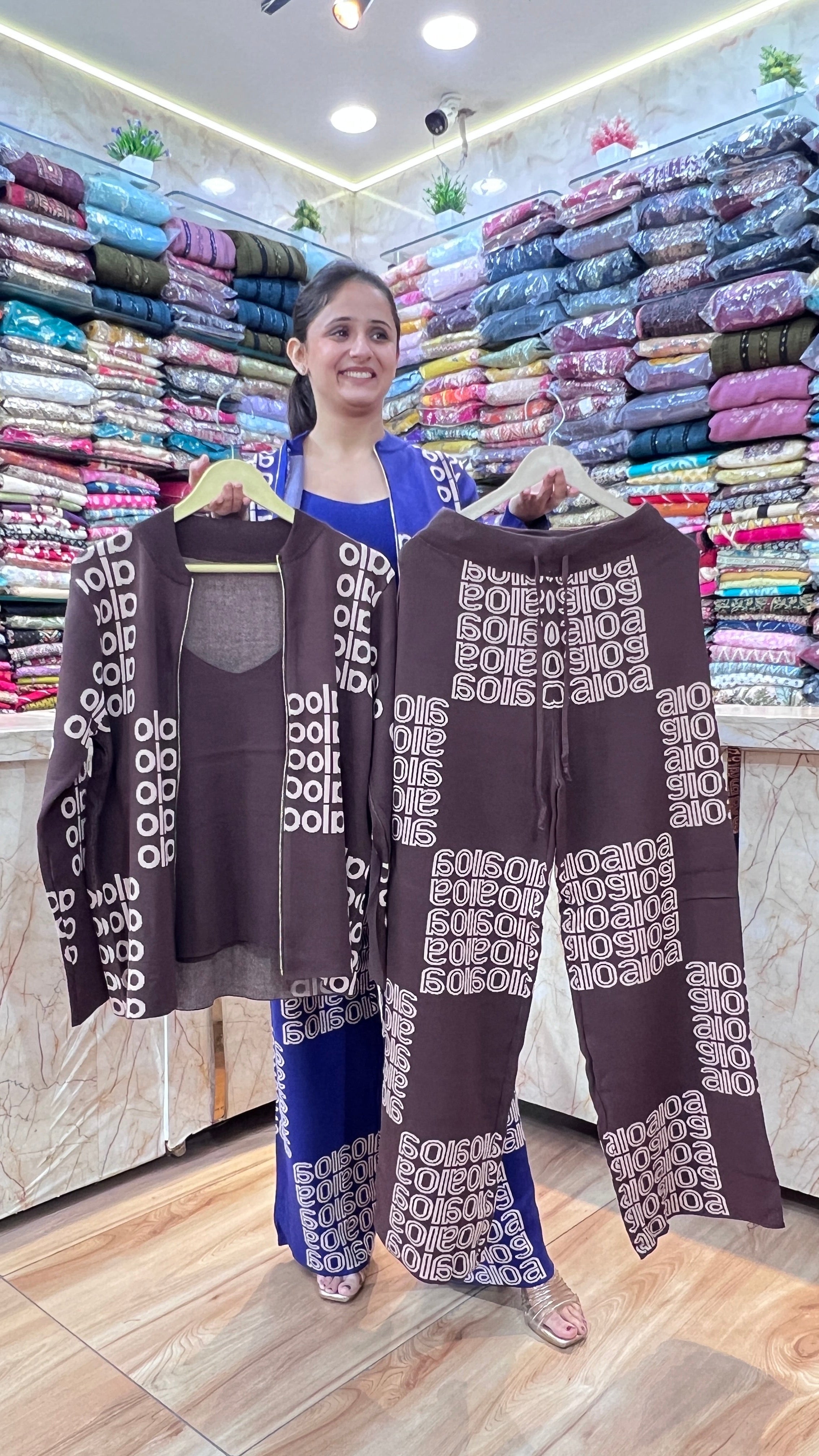 Woolen 3 piece cord set