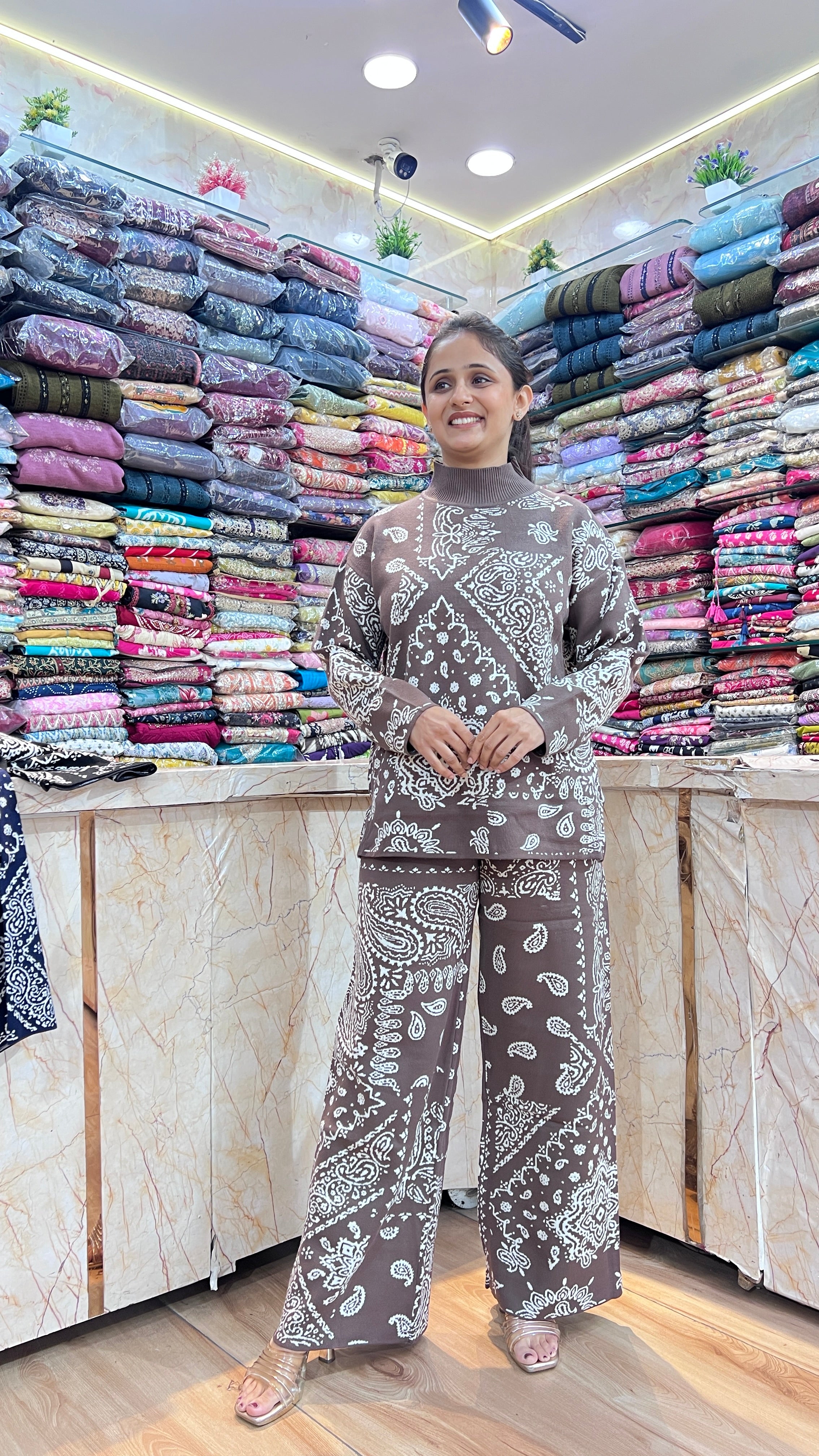 Imported wool cord set