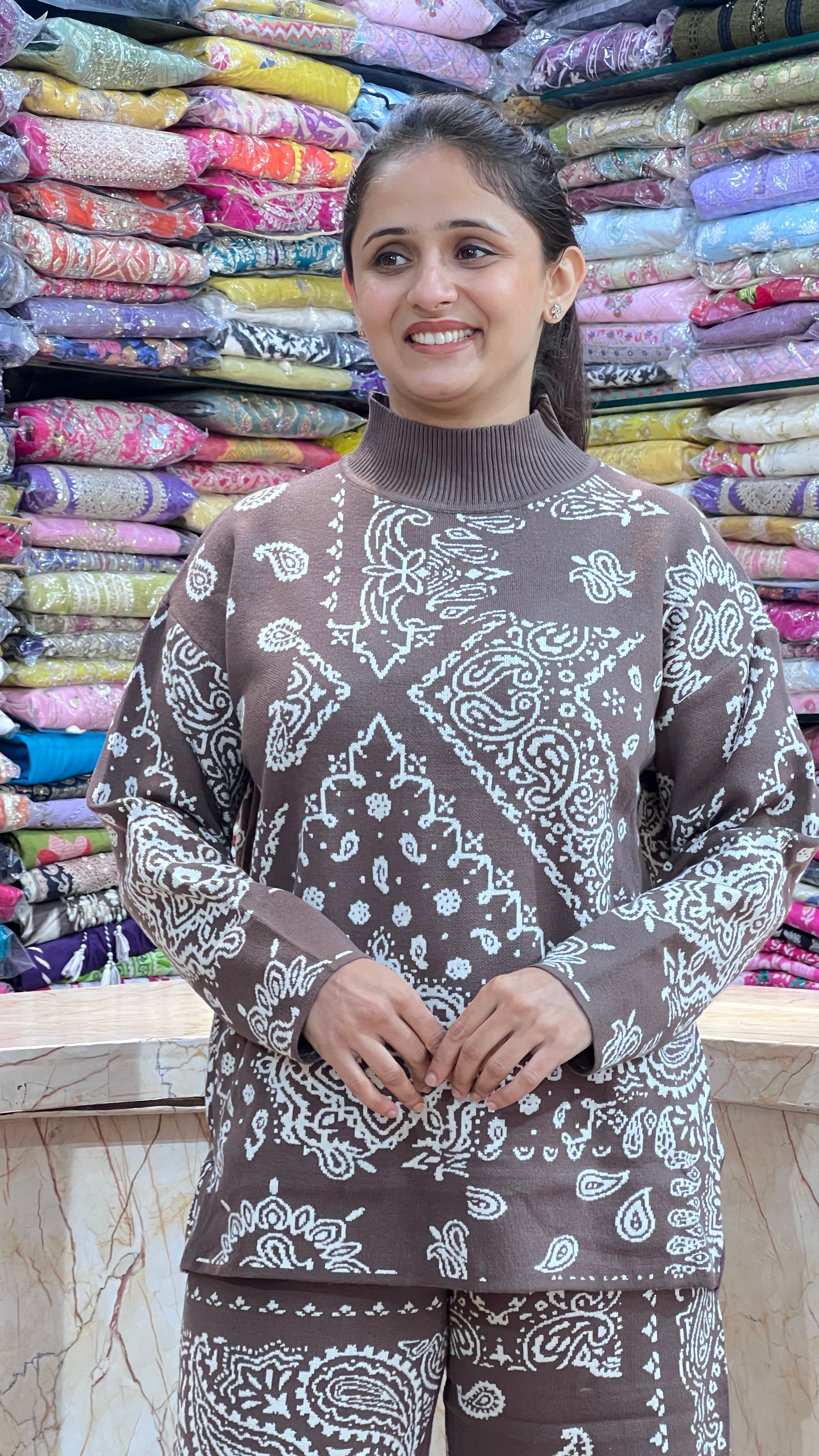 Imported wool cord set