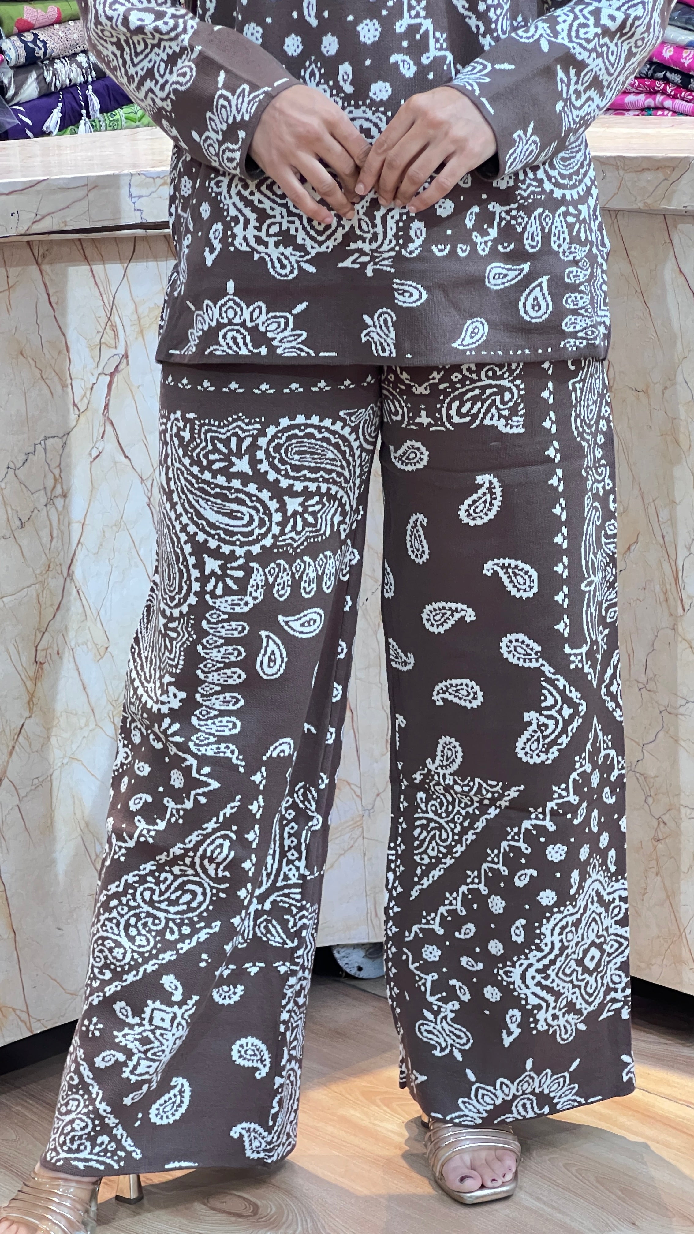 Imported wool cord set