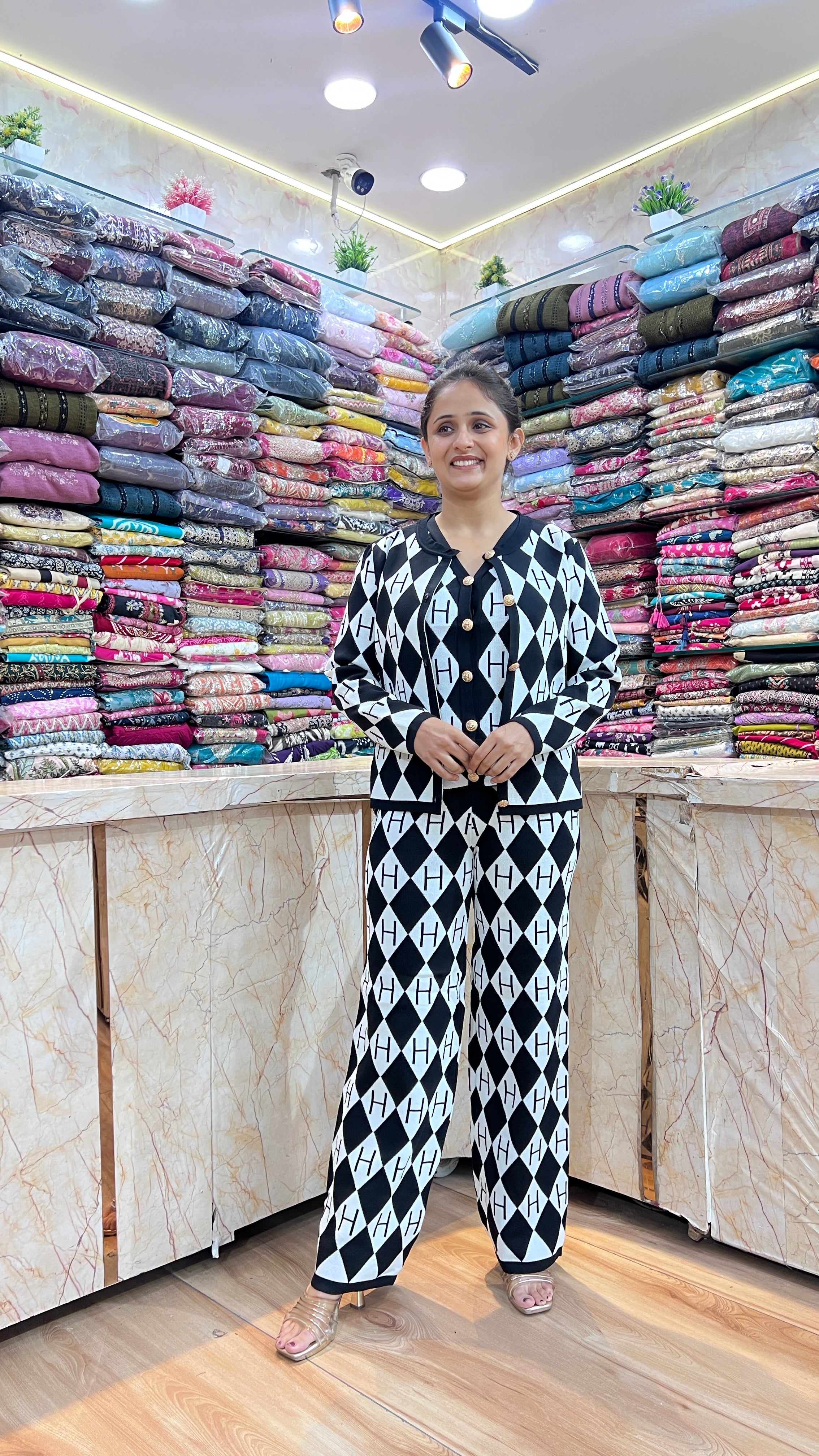 Imported wool 3 piece cord set