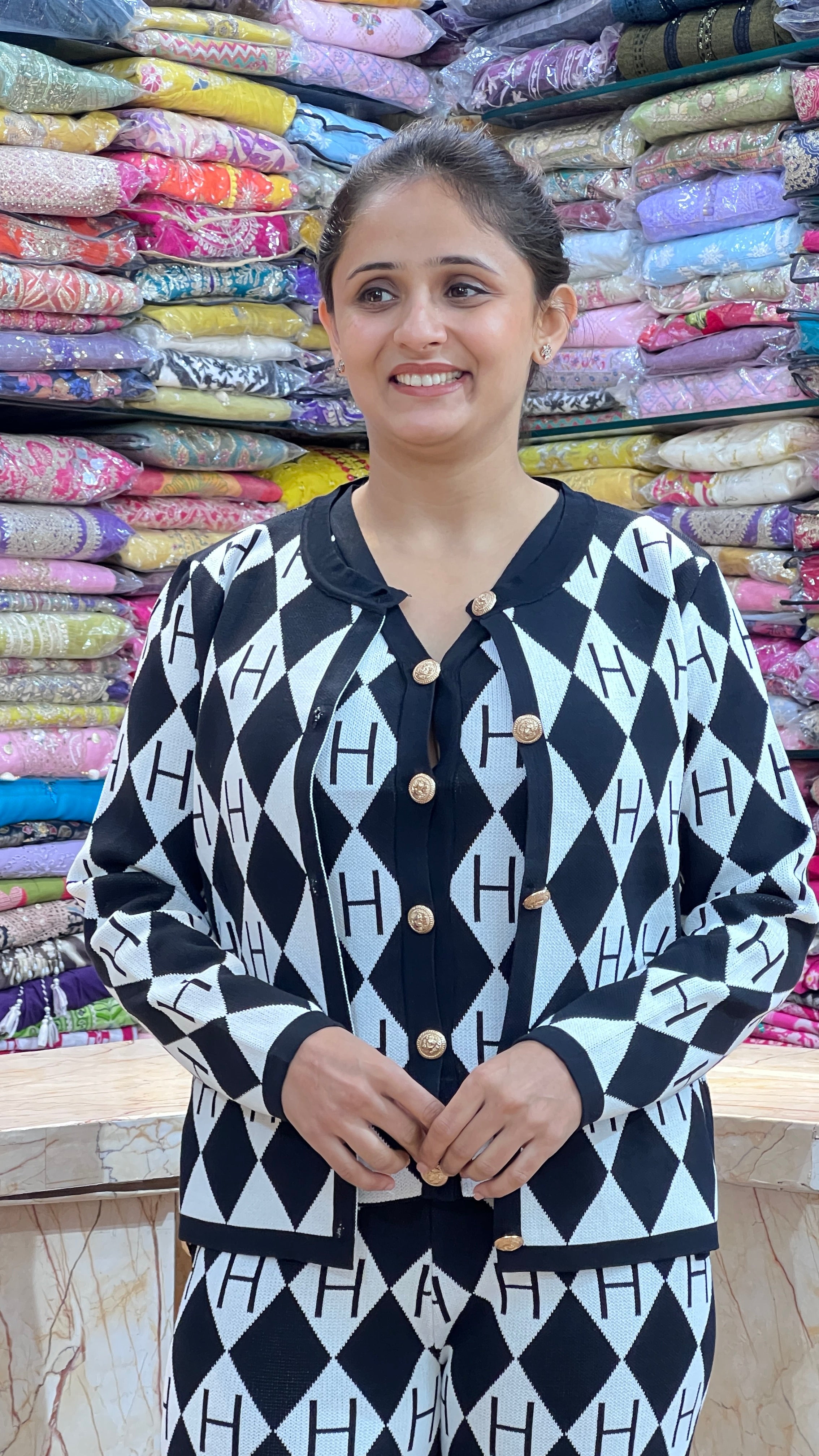 Imported wool 3 piece cord set