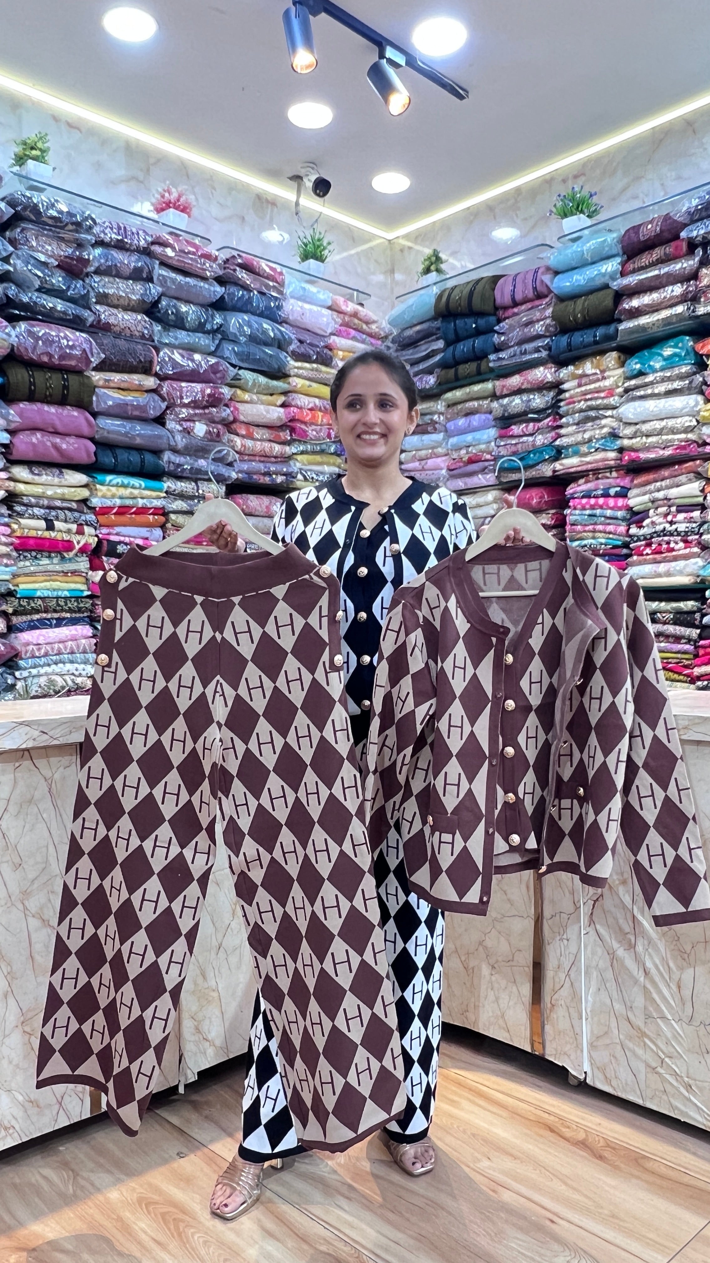 Imported wool 3 piece cord set