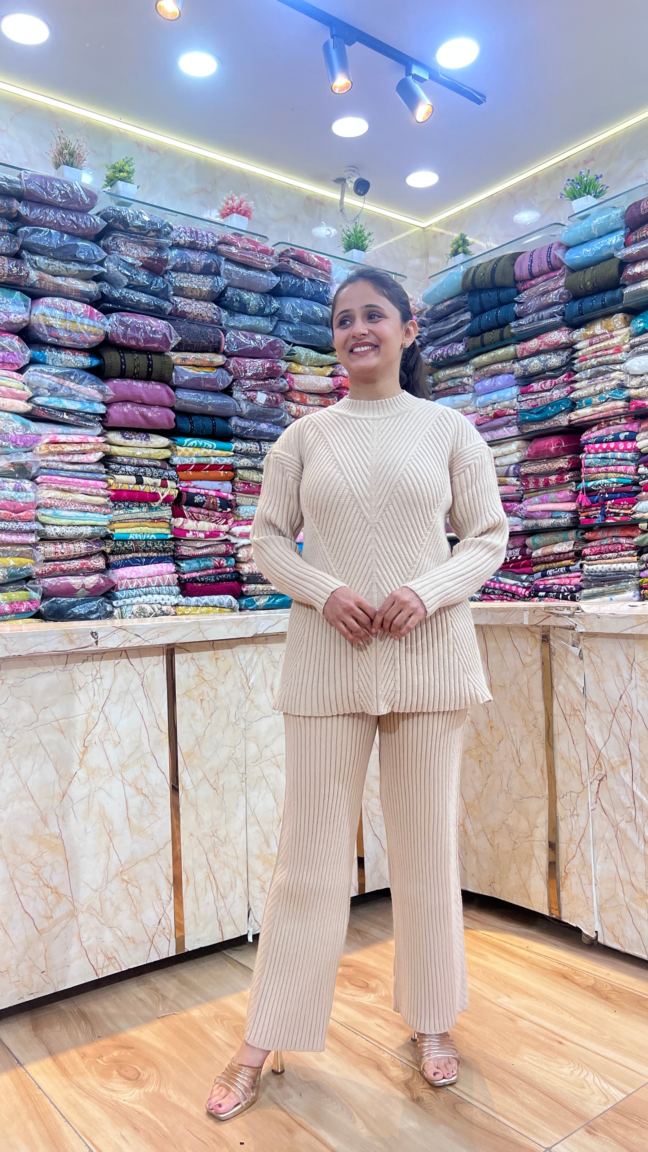 Woolen cord set 2 piece