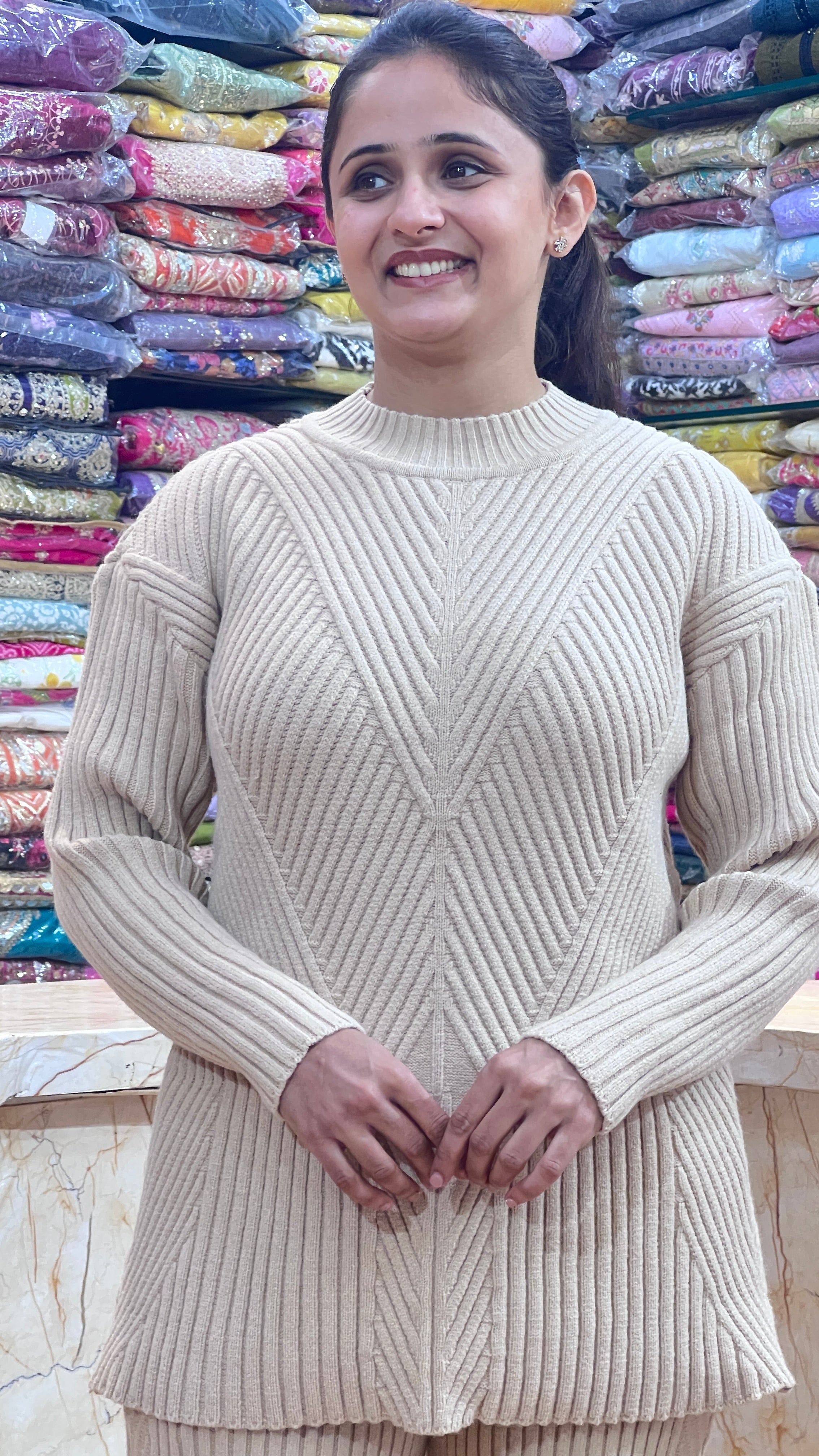 Woolen cord set 2 piece