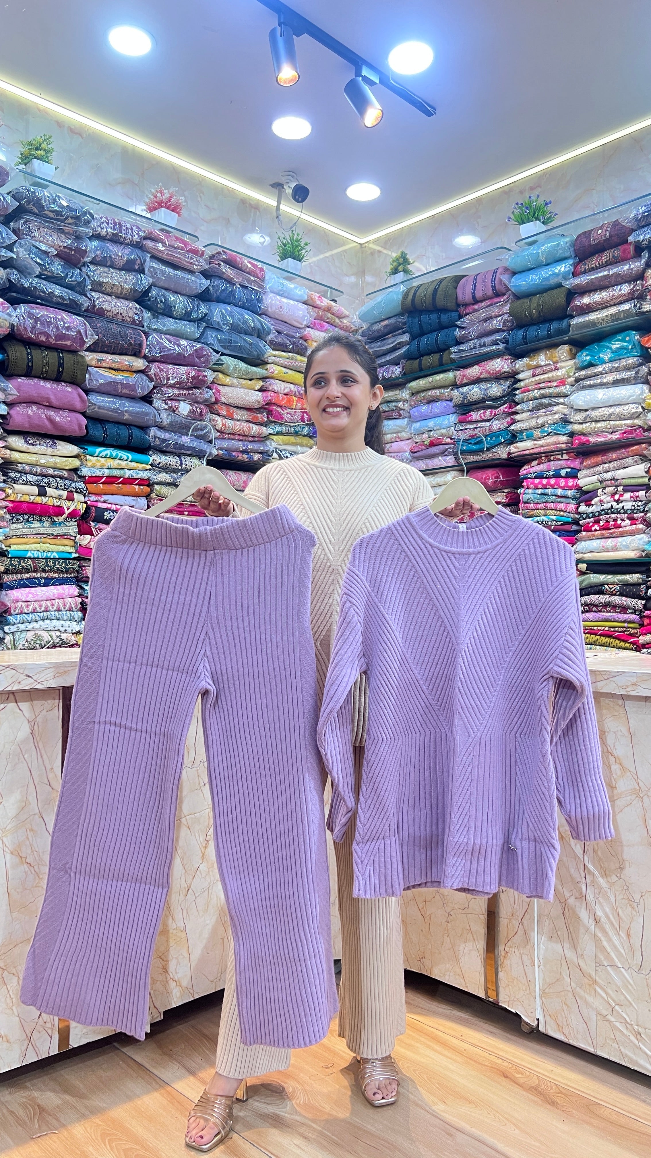 Woolen cord set 2 piece