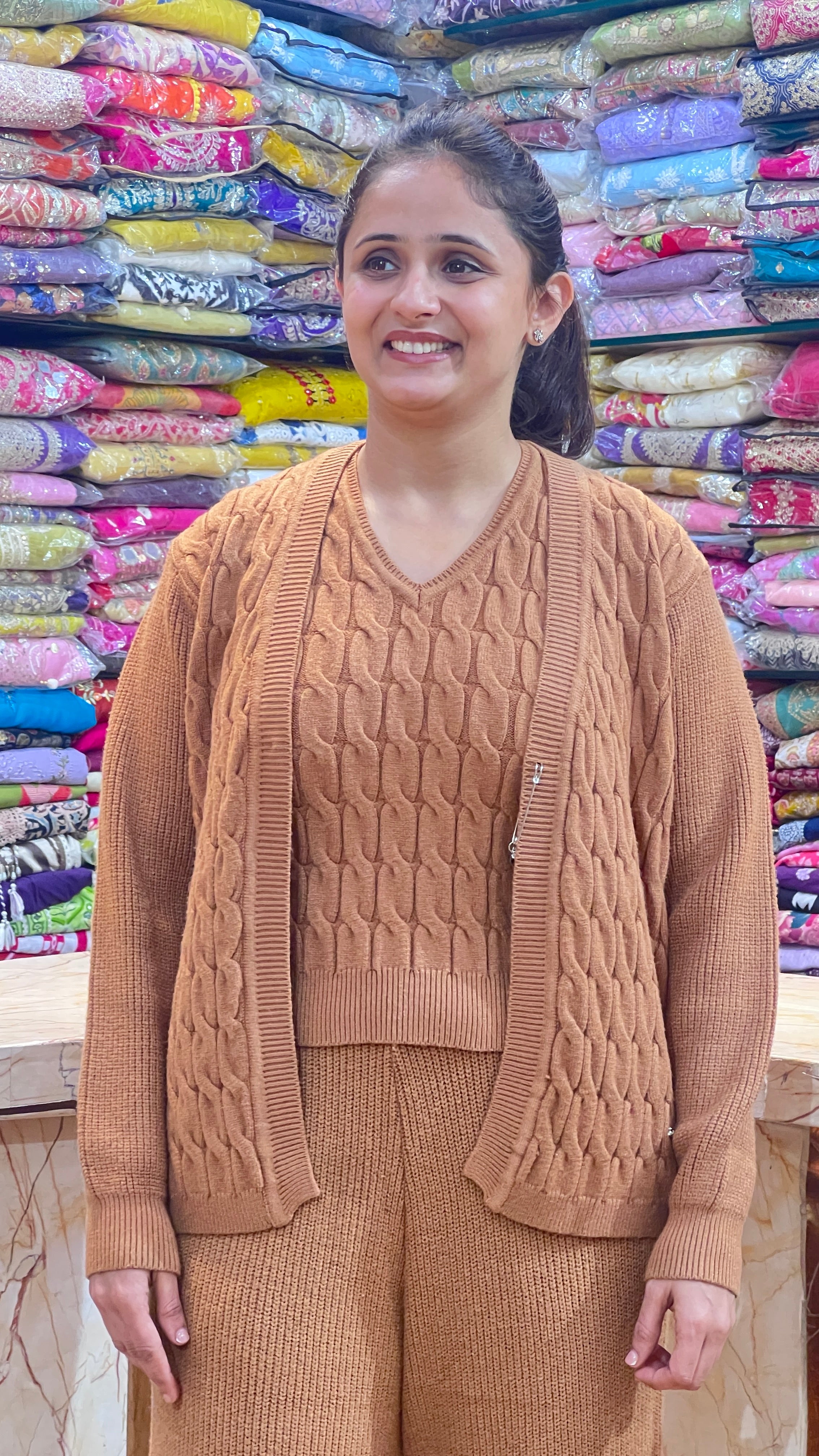 3 Piece woolen cord set