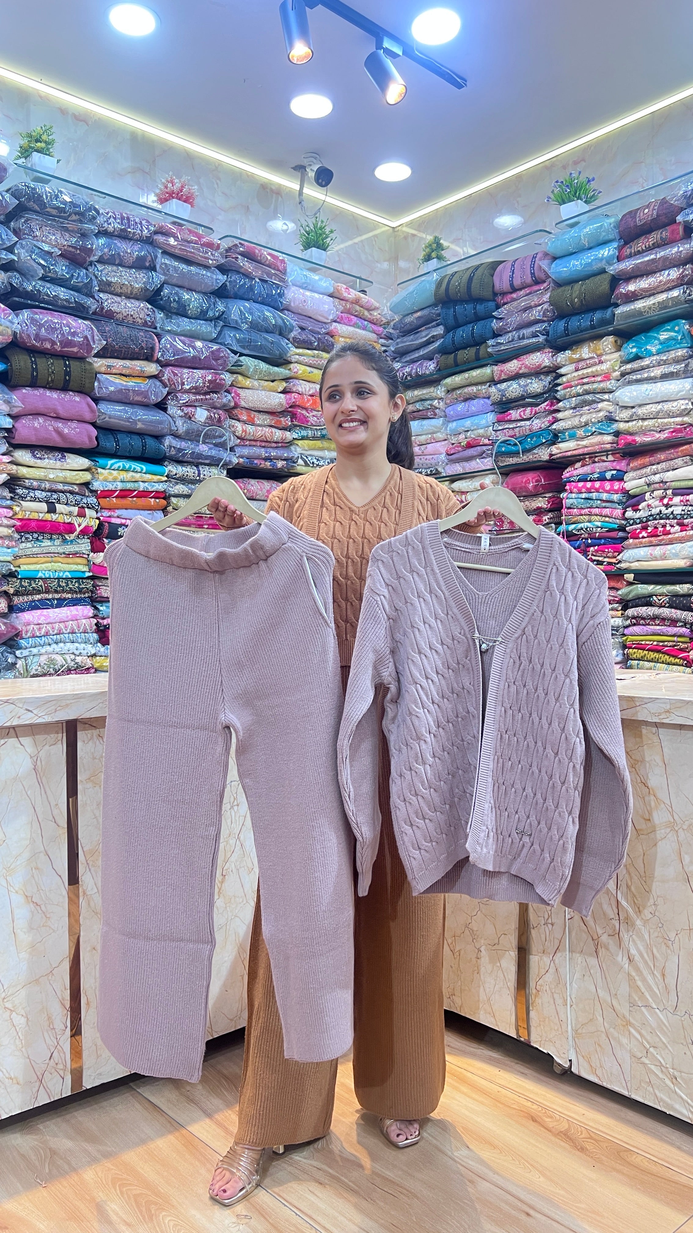 3 Piece woolen cord set