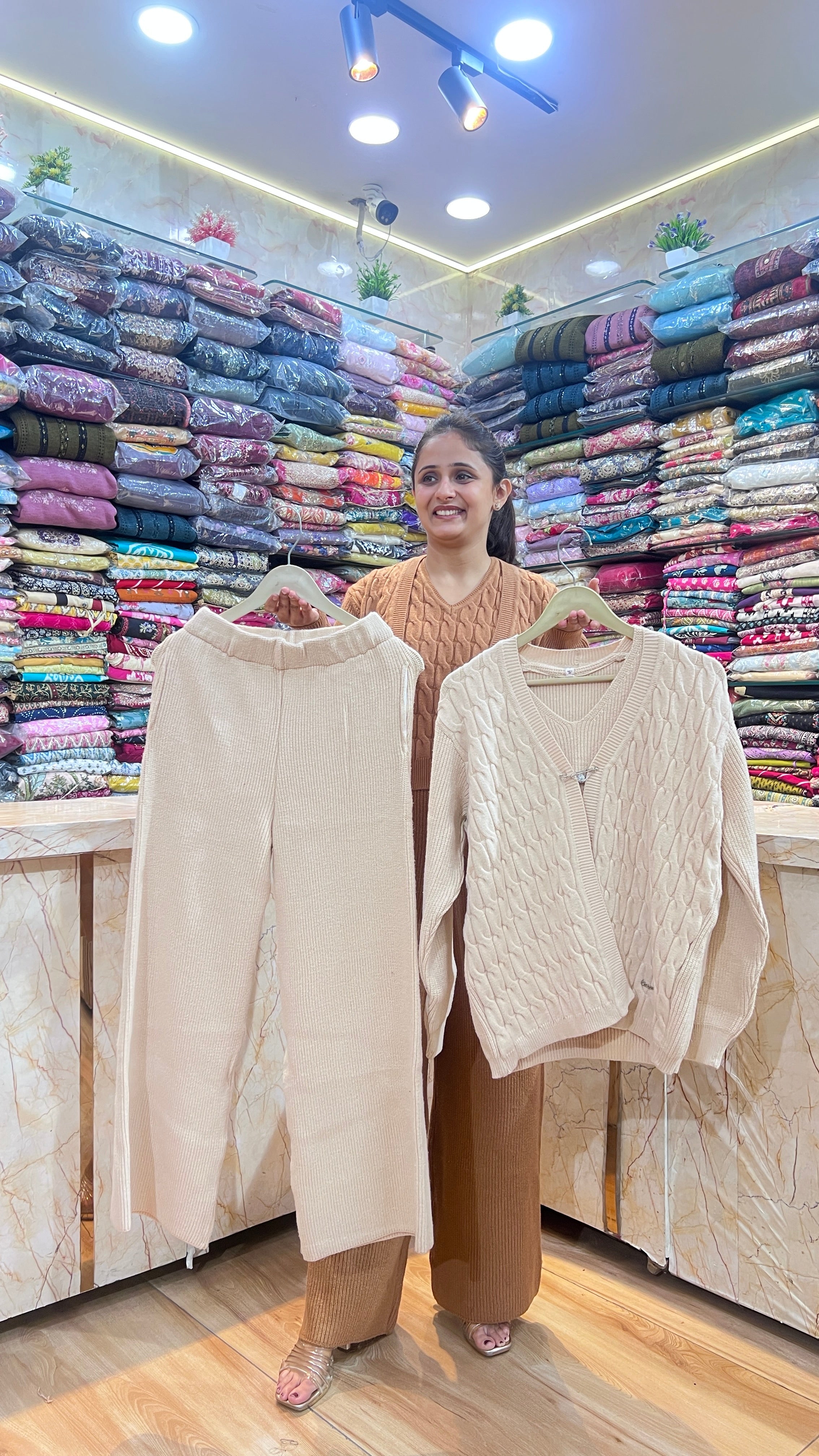 3 Piece woolen cord set