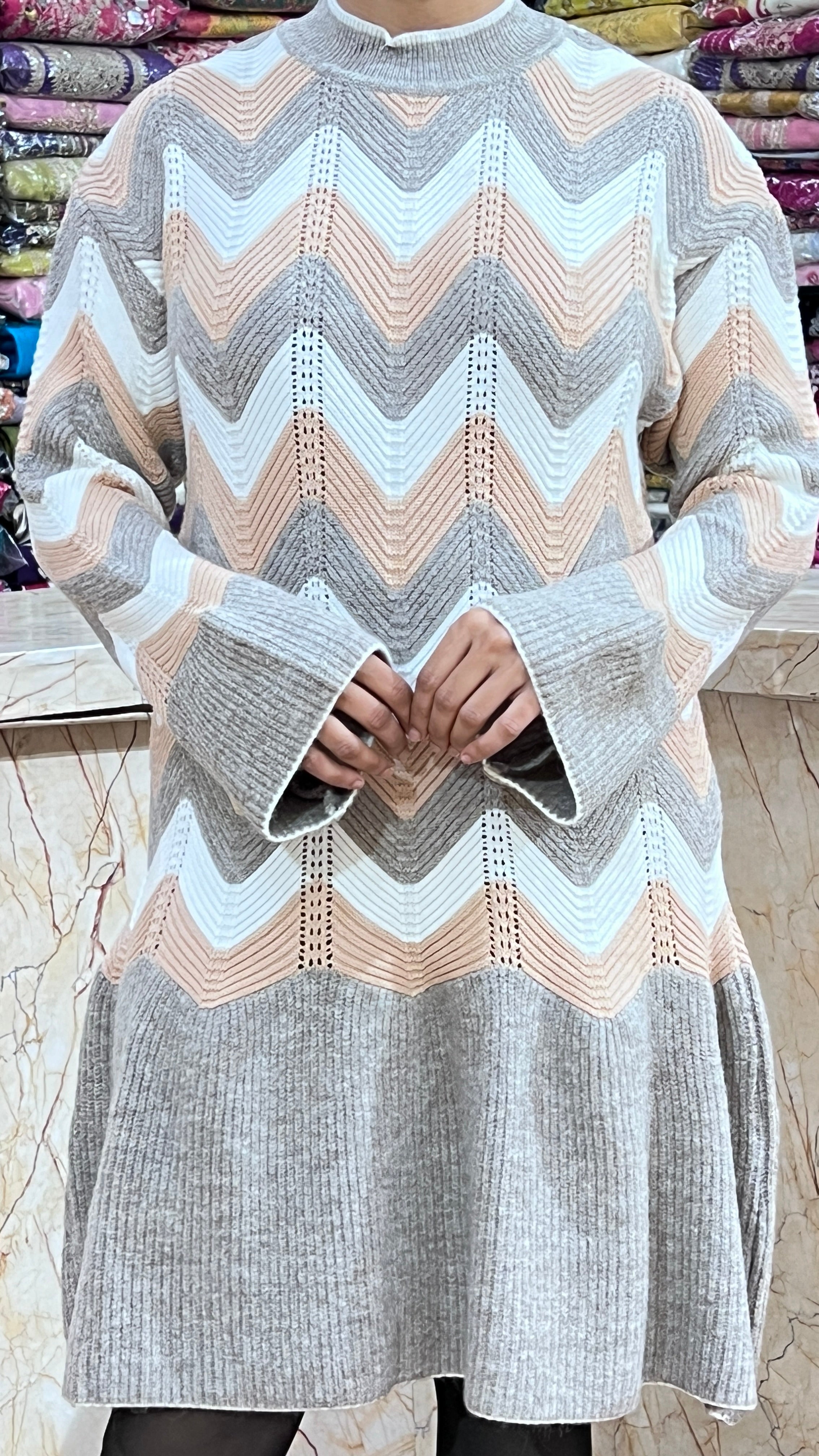 Woolen dress ( only tunic ) 7002