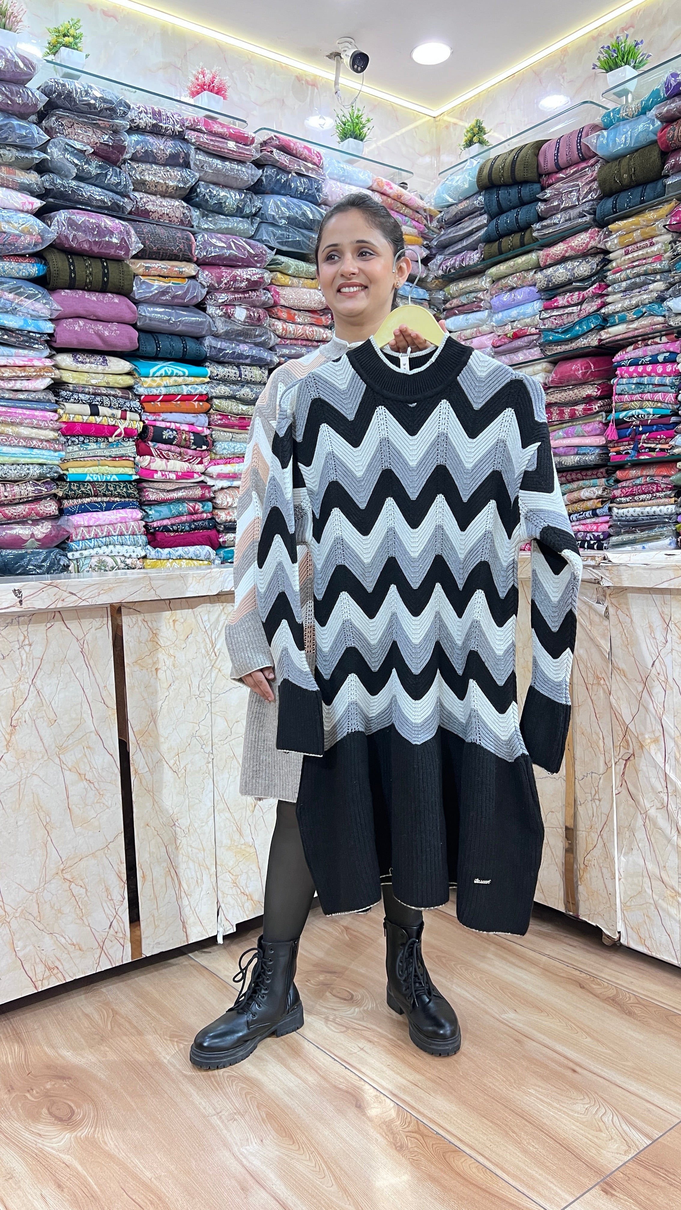 Woolen dress ( only tunic ) 7002