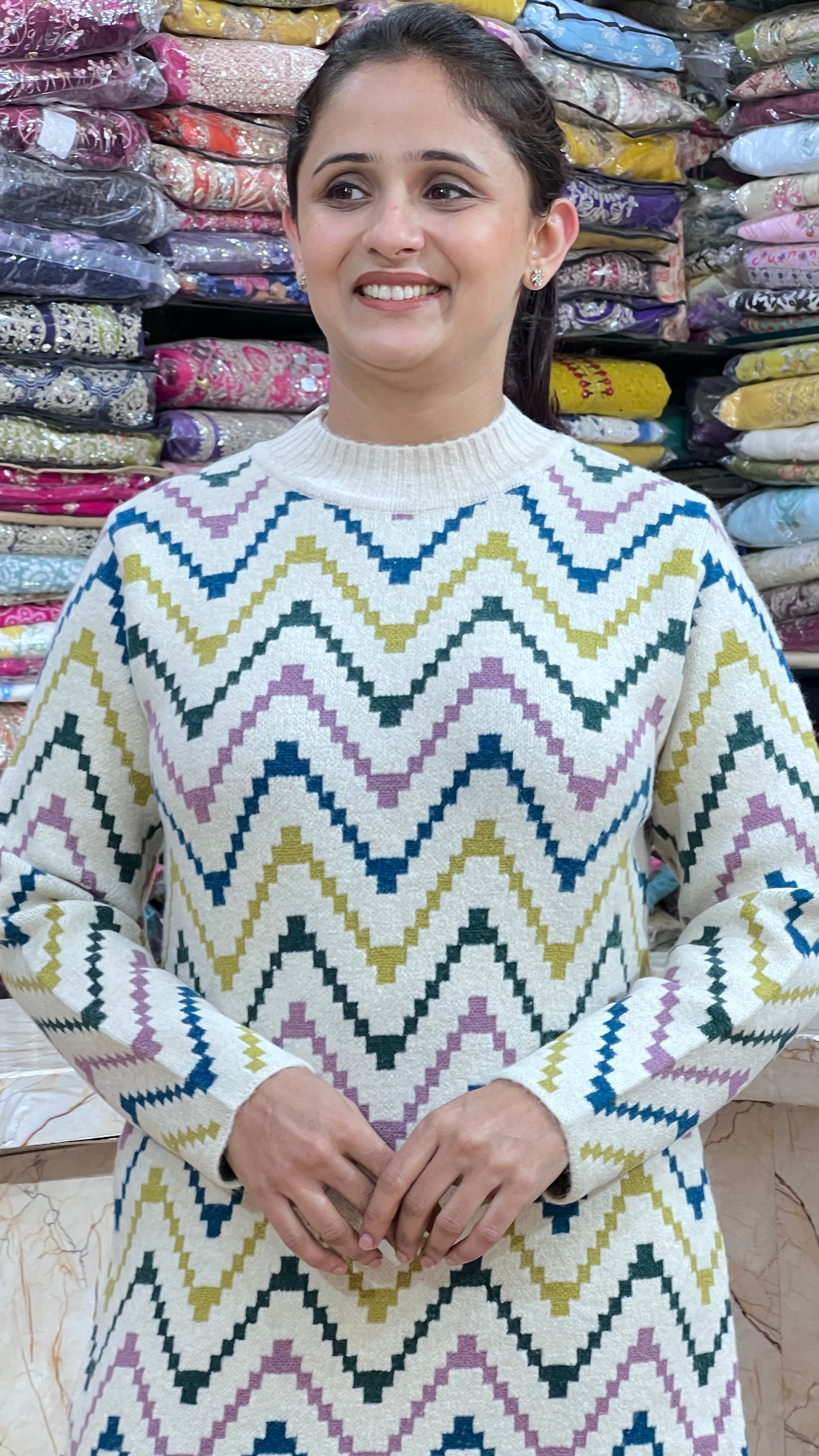 Woolen dress ( only tunic )7001