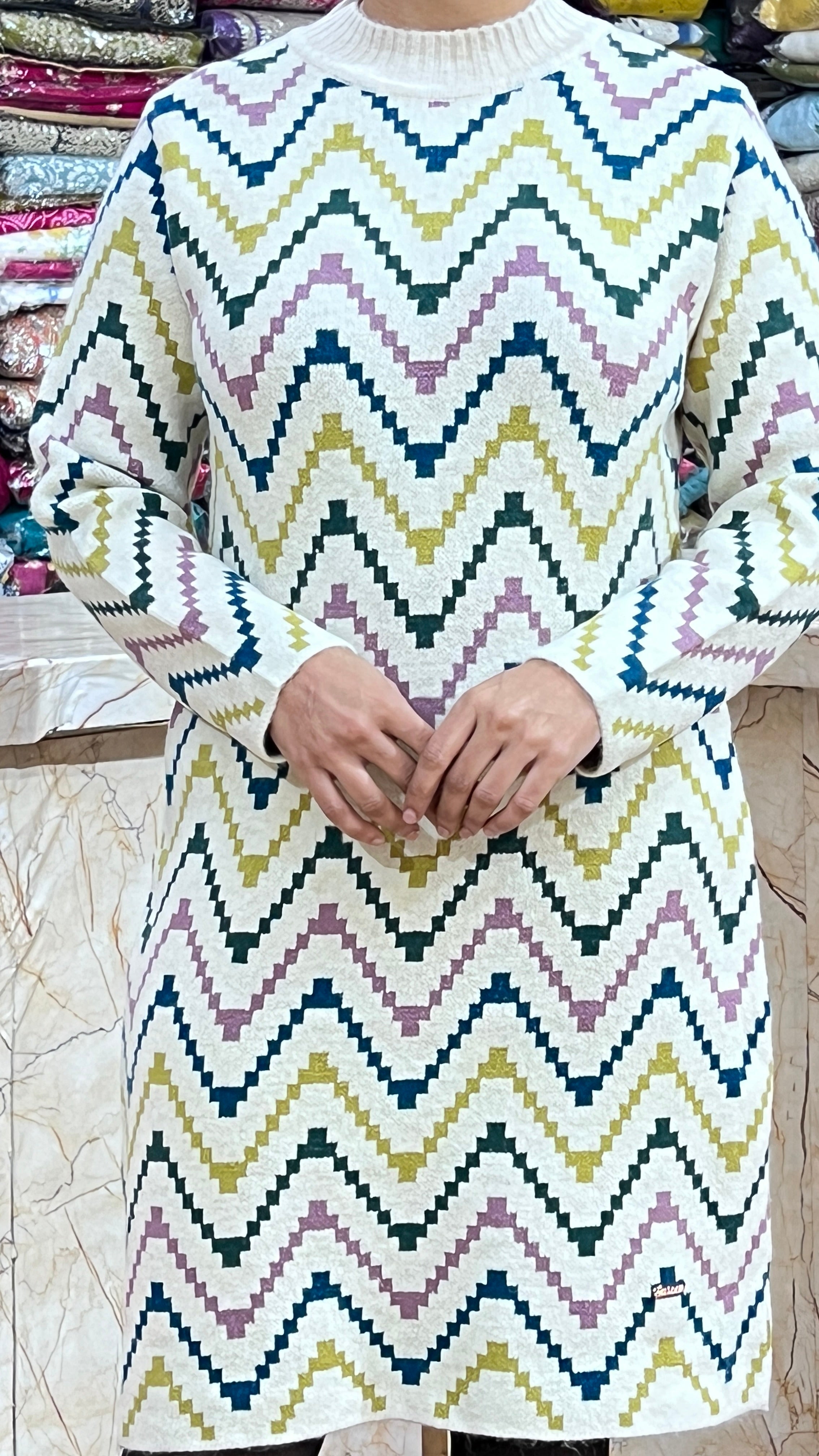 Woolen dress ( only tunic )7001