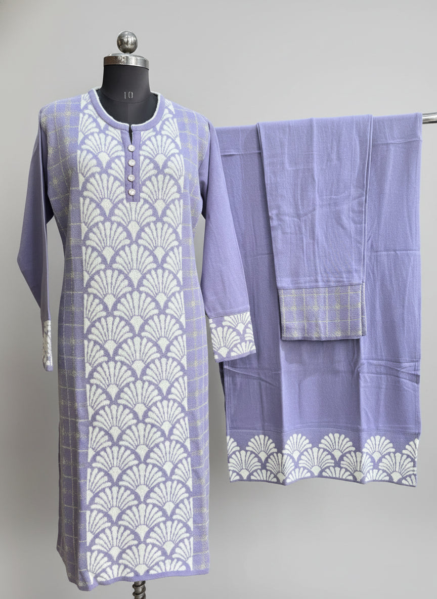 Knitted wool plus size suit (miss 1111167)