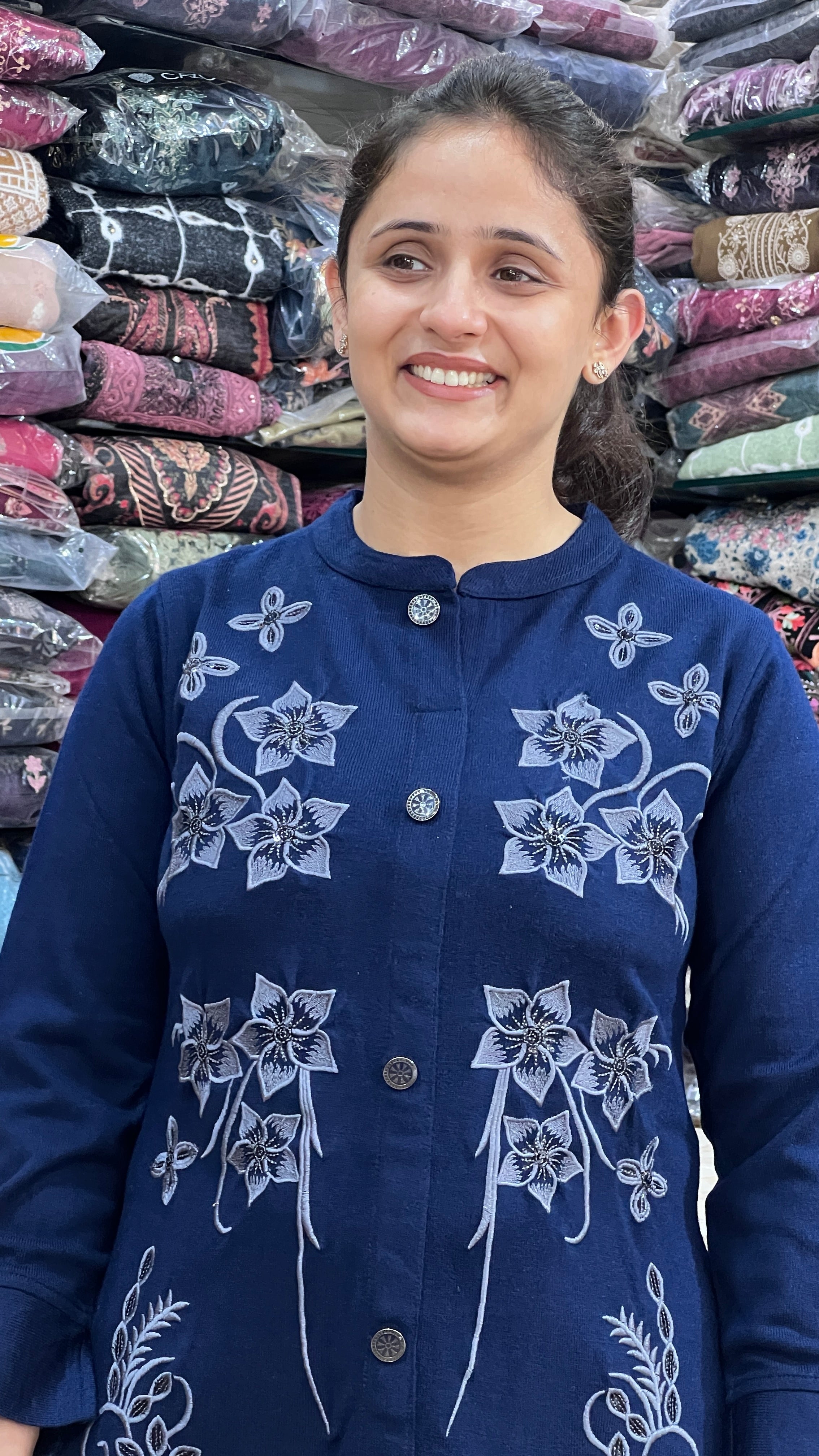 Daffodil wool long kurta cord set (1108)