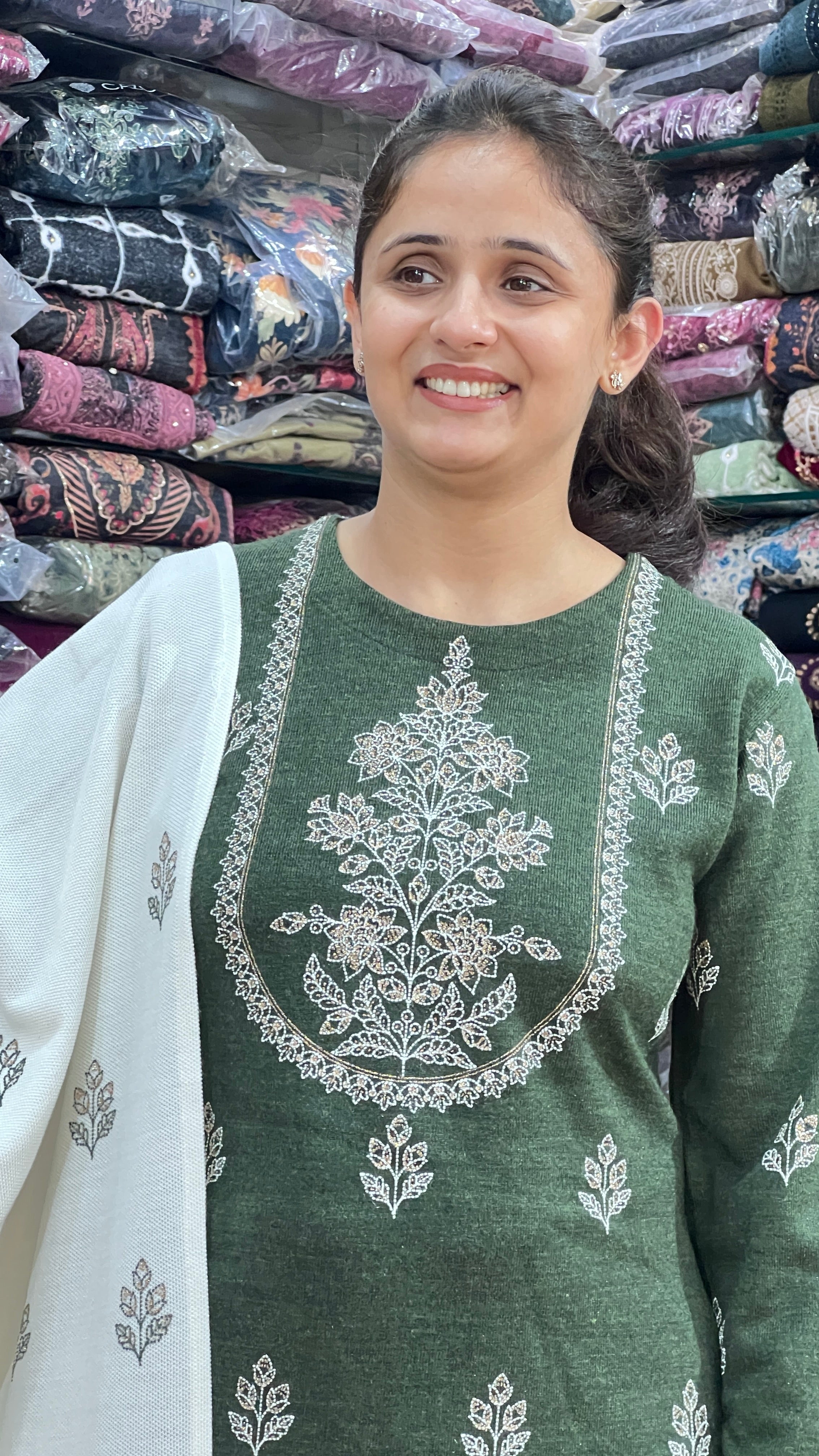 Daffodil wool sharara suit