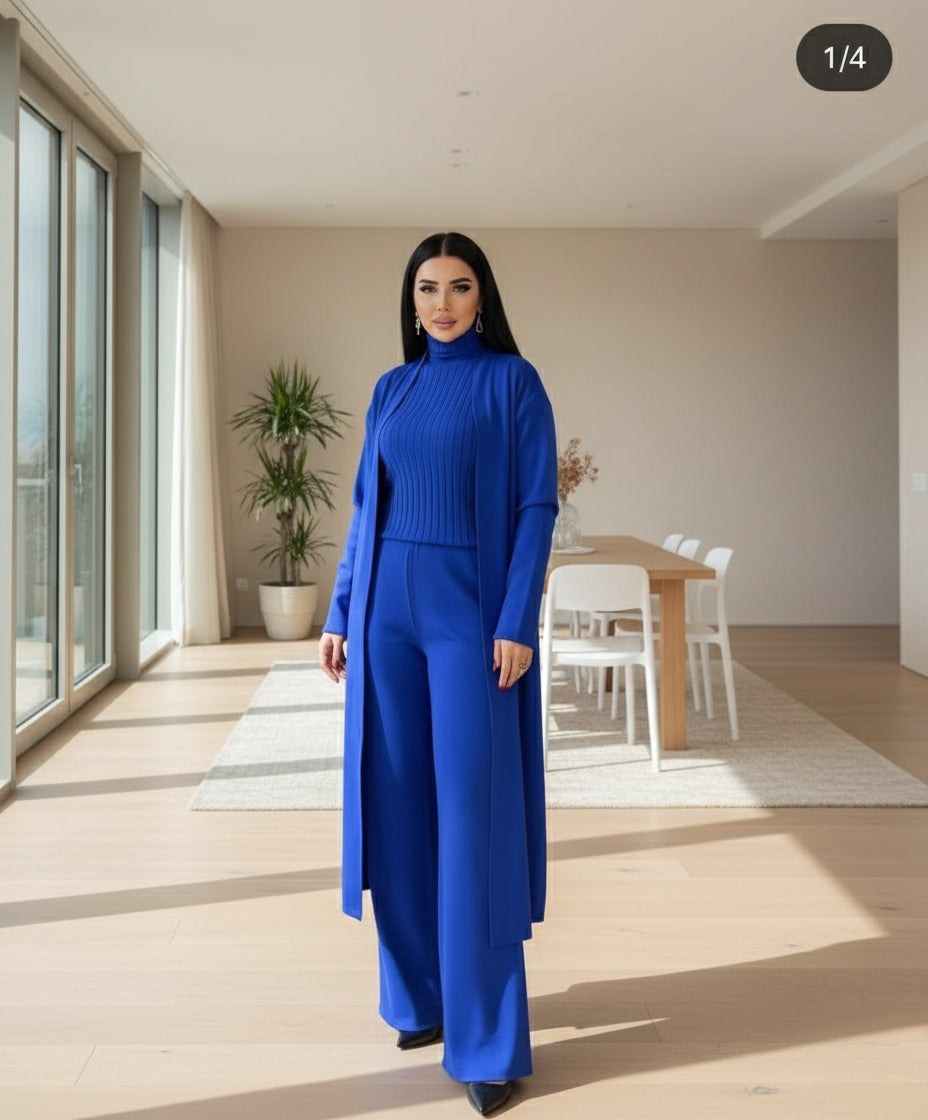 Imported wool 3 piece cord set