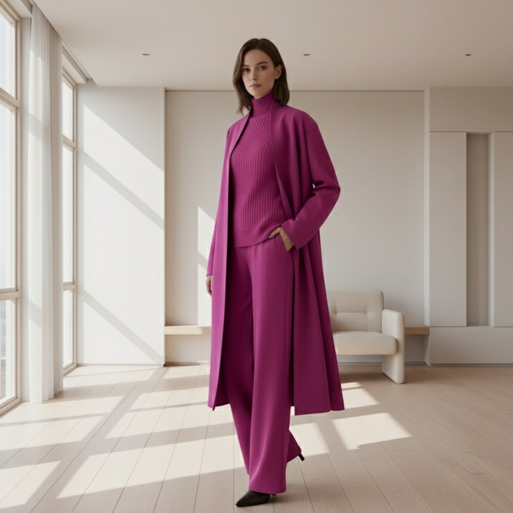 Imported wool 3 piece cord set