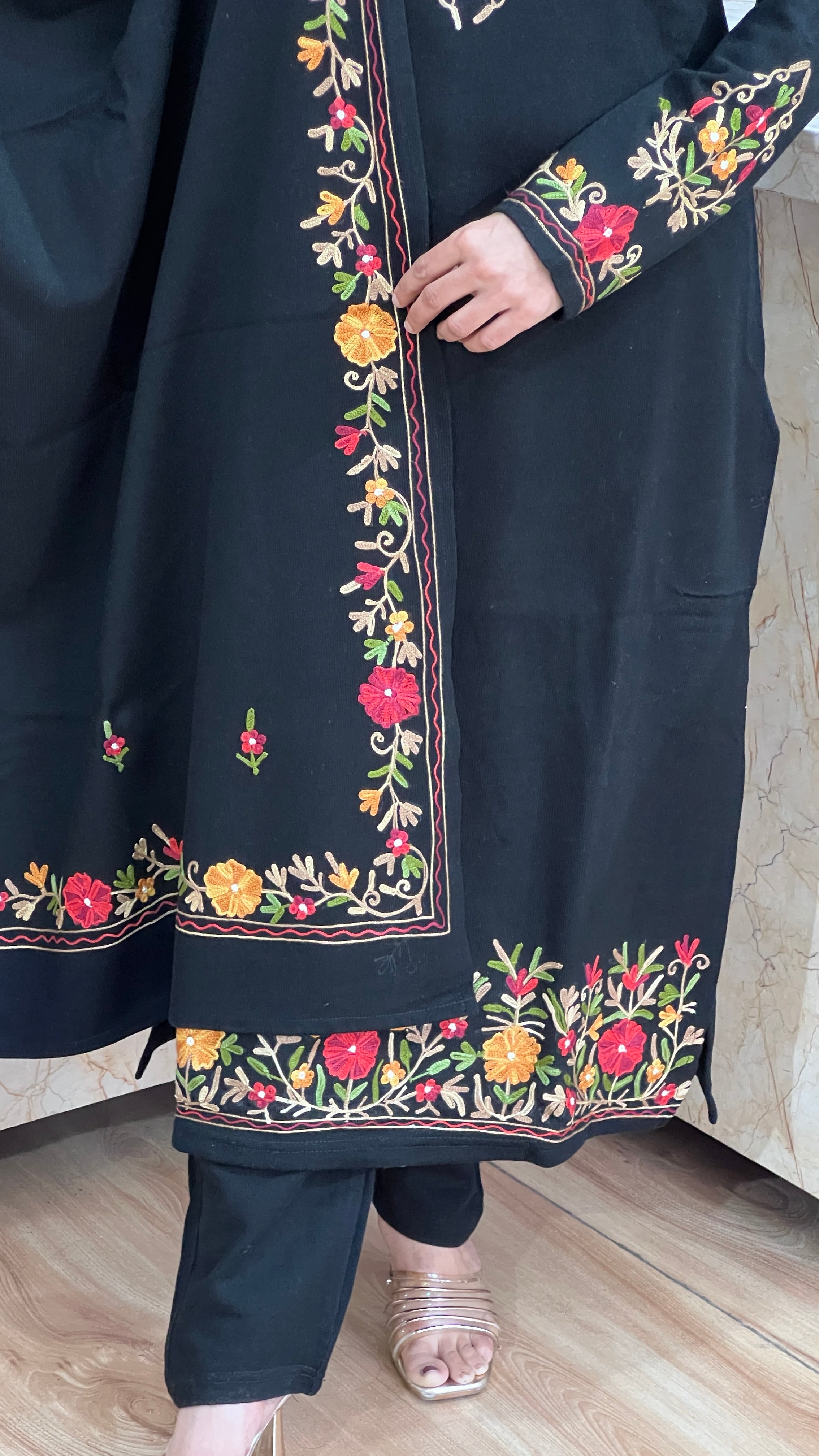 Pure daffodil wool kashmiri suit (premium quality)