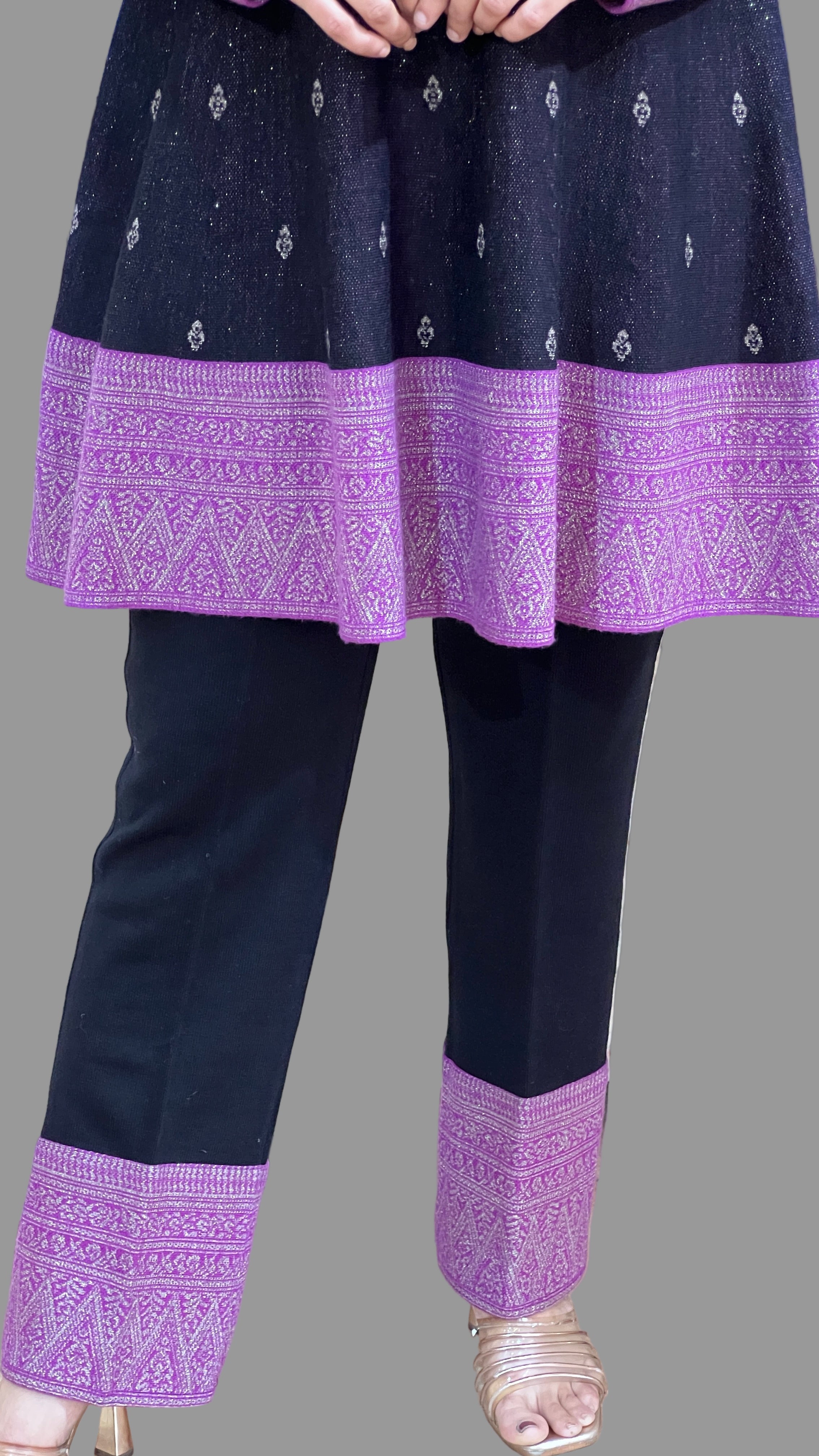 Pure knitted wool paplan cord set (premium quality)