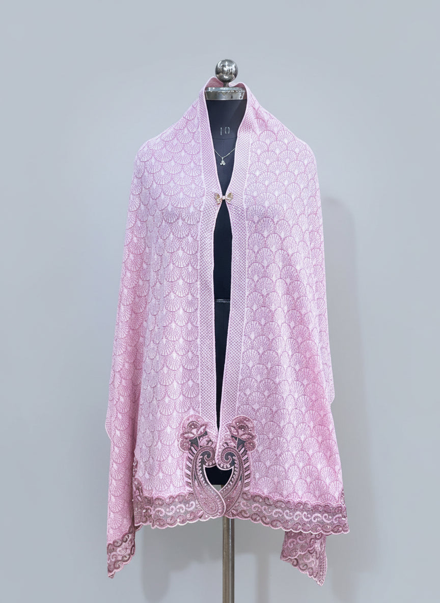 Wool ponchu stole (2067)