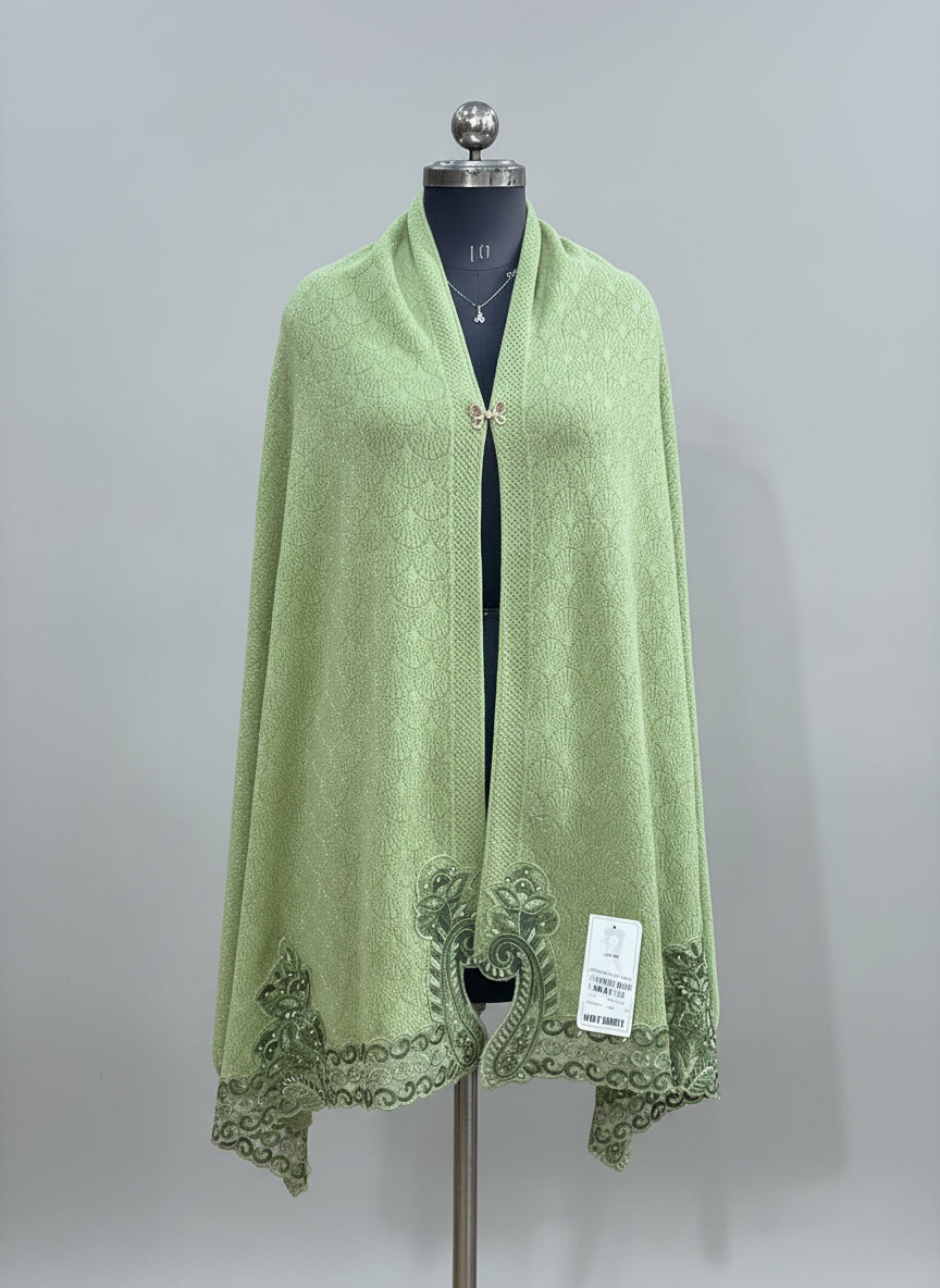 Wool ponchu stole (2067)