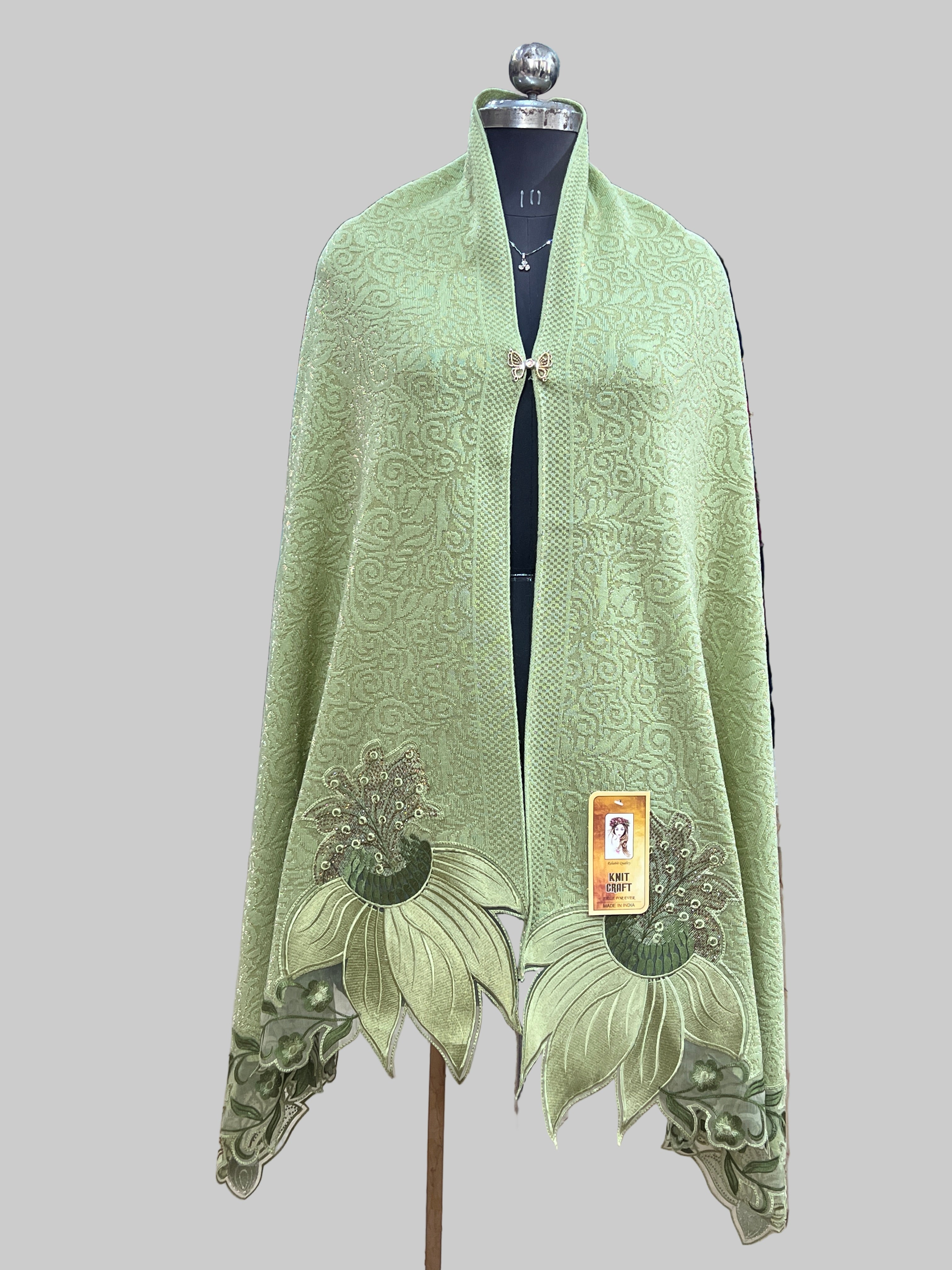 woolen ponchu stole (1967)