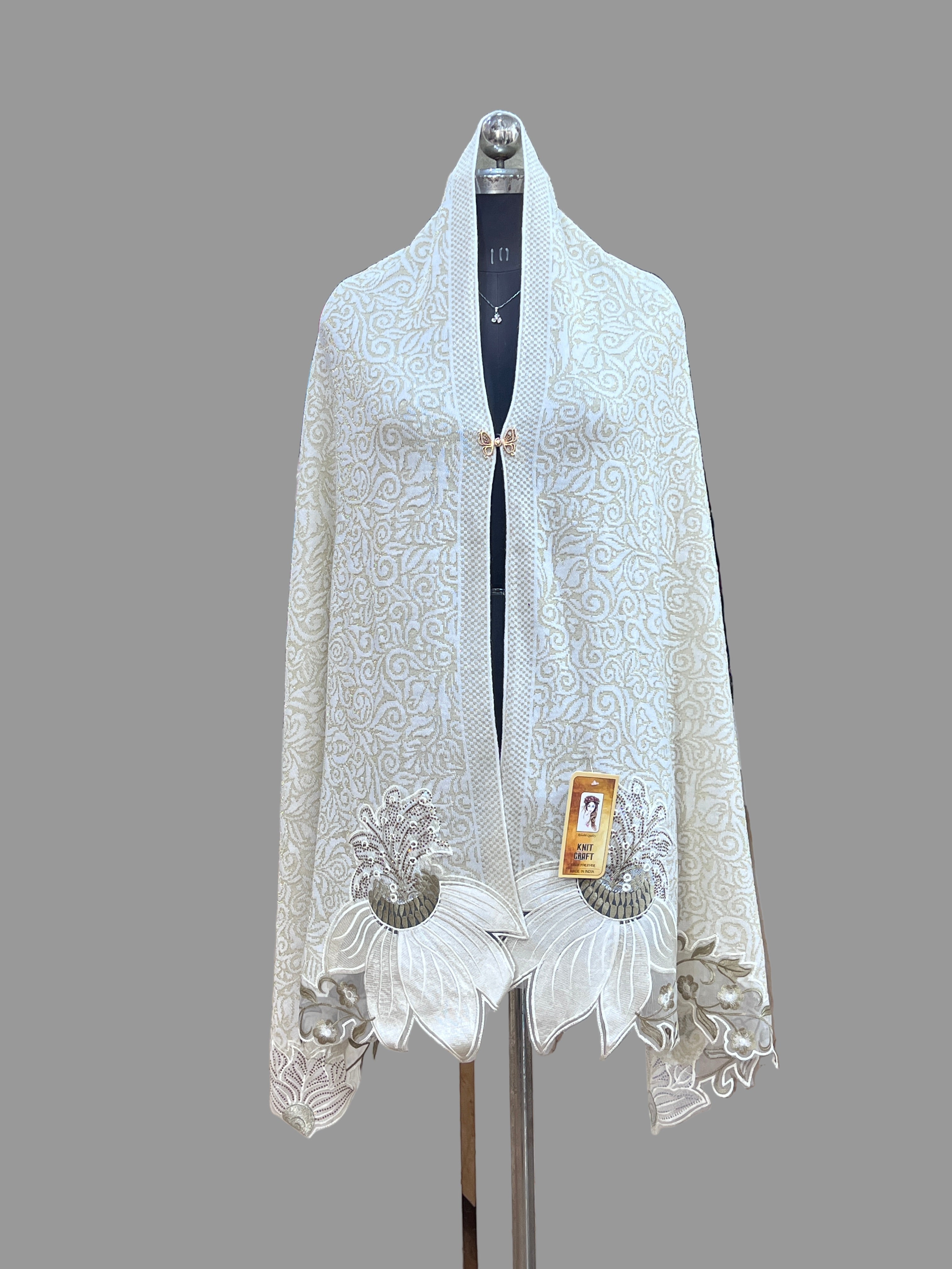 woolen ponchu stole (1967)