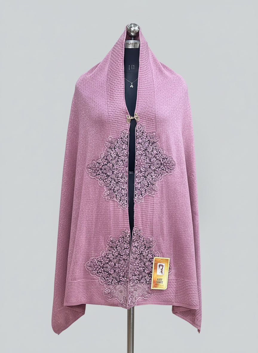 Embroidered ponchu Stole