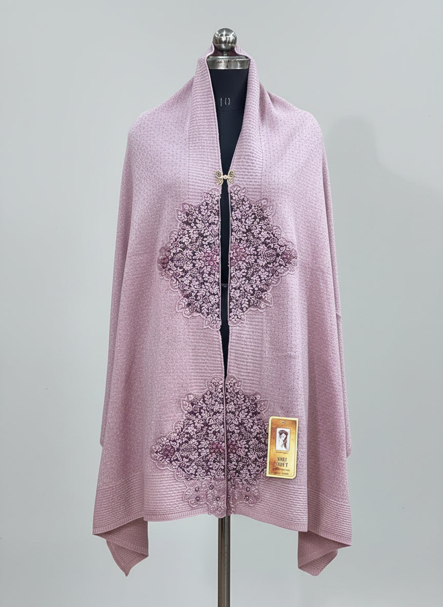 Embroidered ponchu Stole