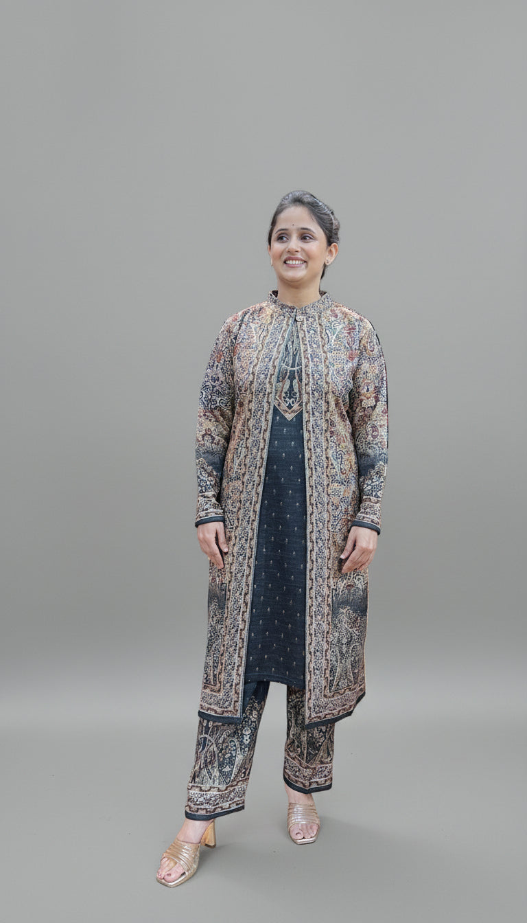 Karachi wool shrug suit (777767)