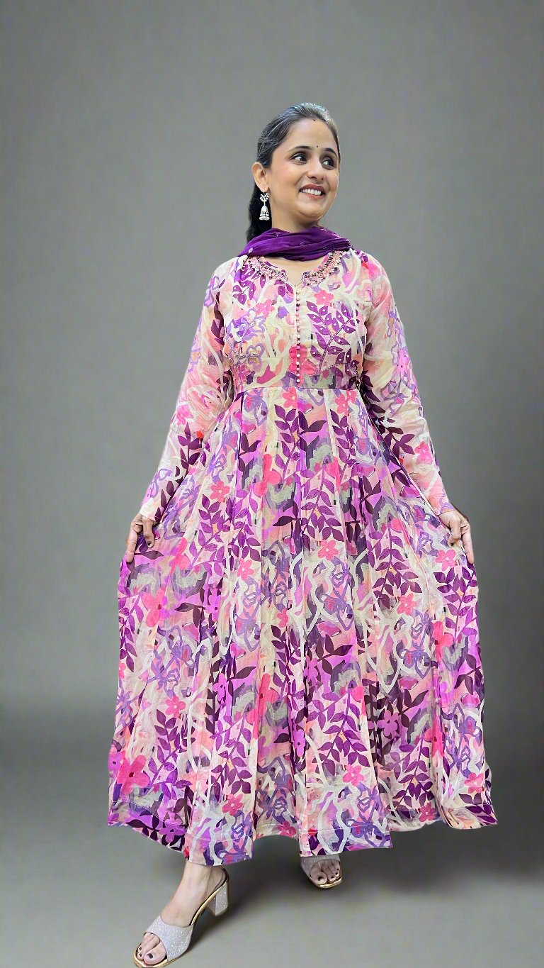 azya pure chinon suit