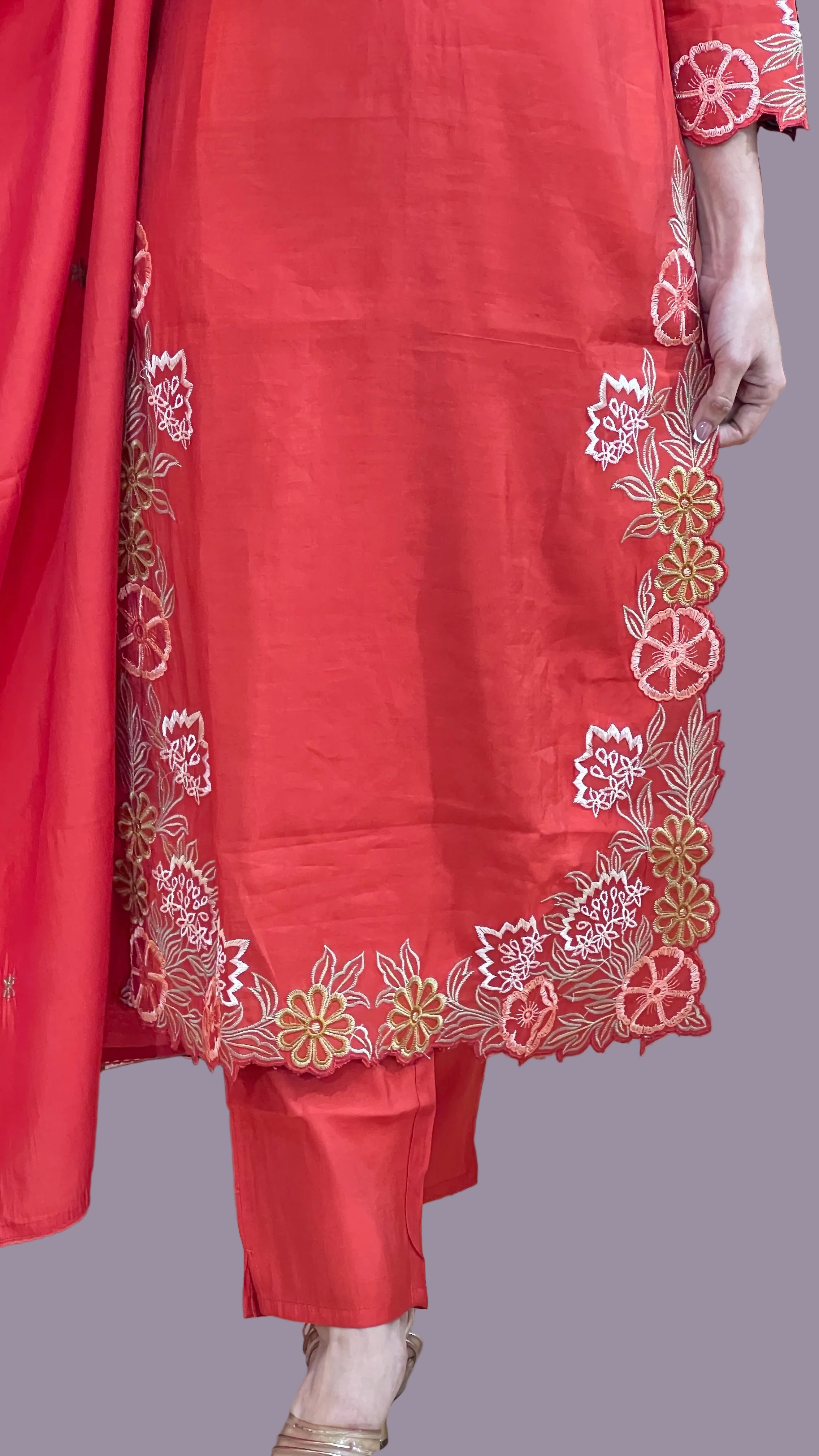 Modal embroidered suit (na 1067)