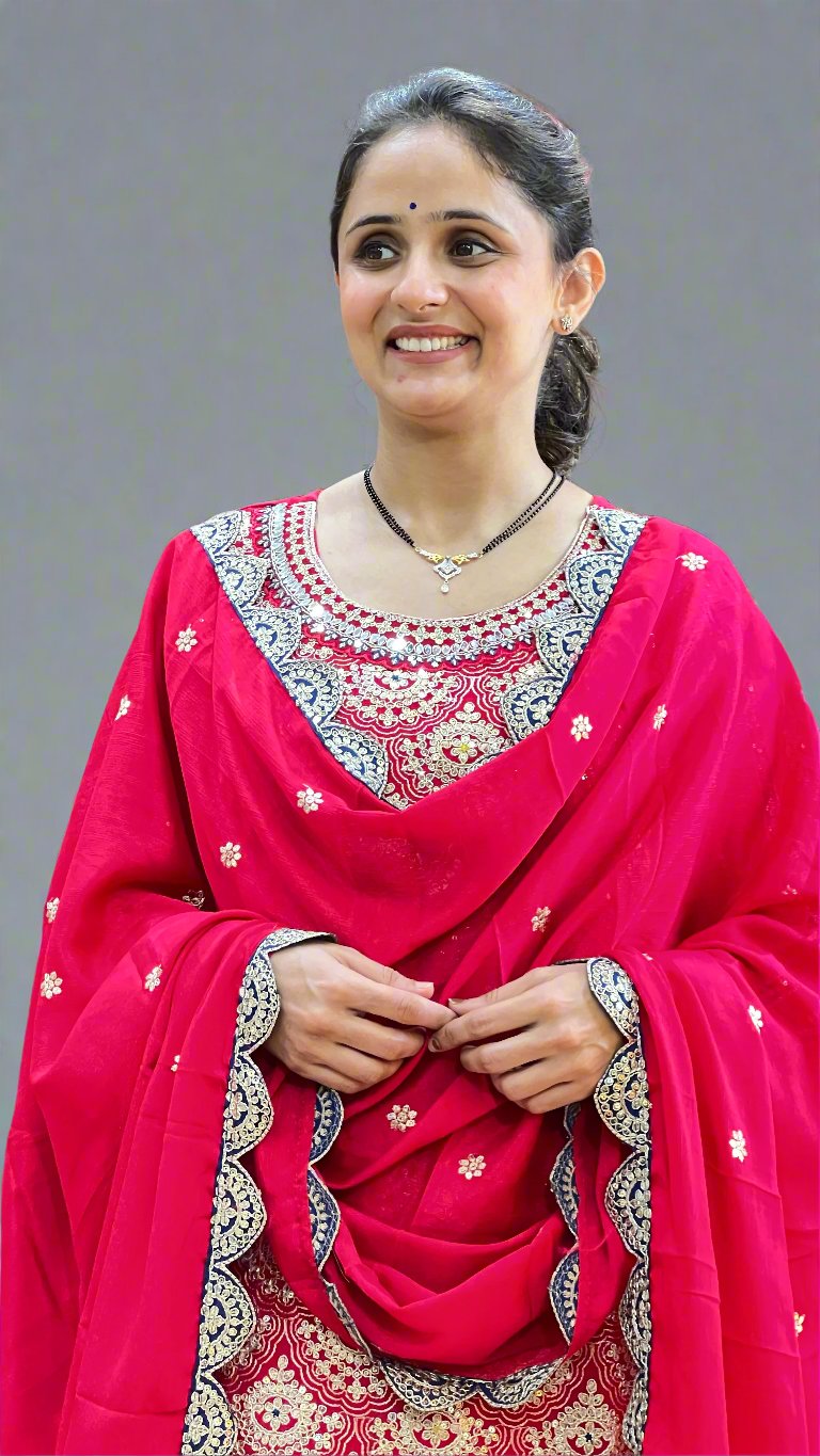 Pakistani heavy zari work suit