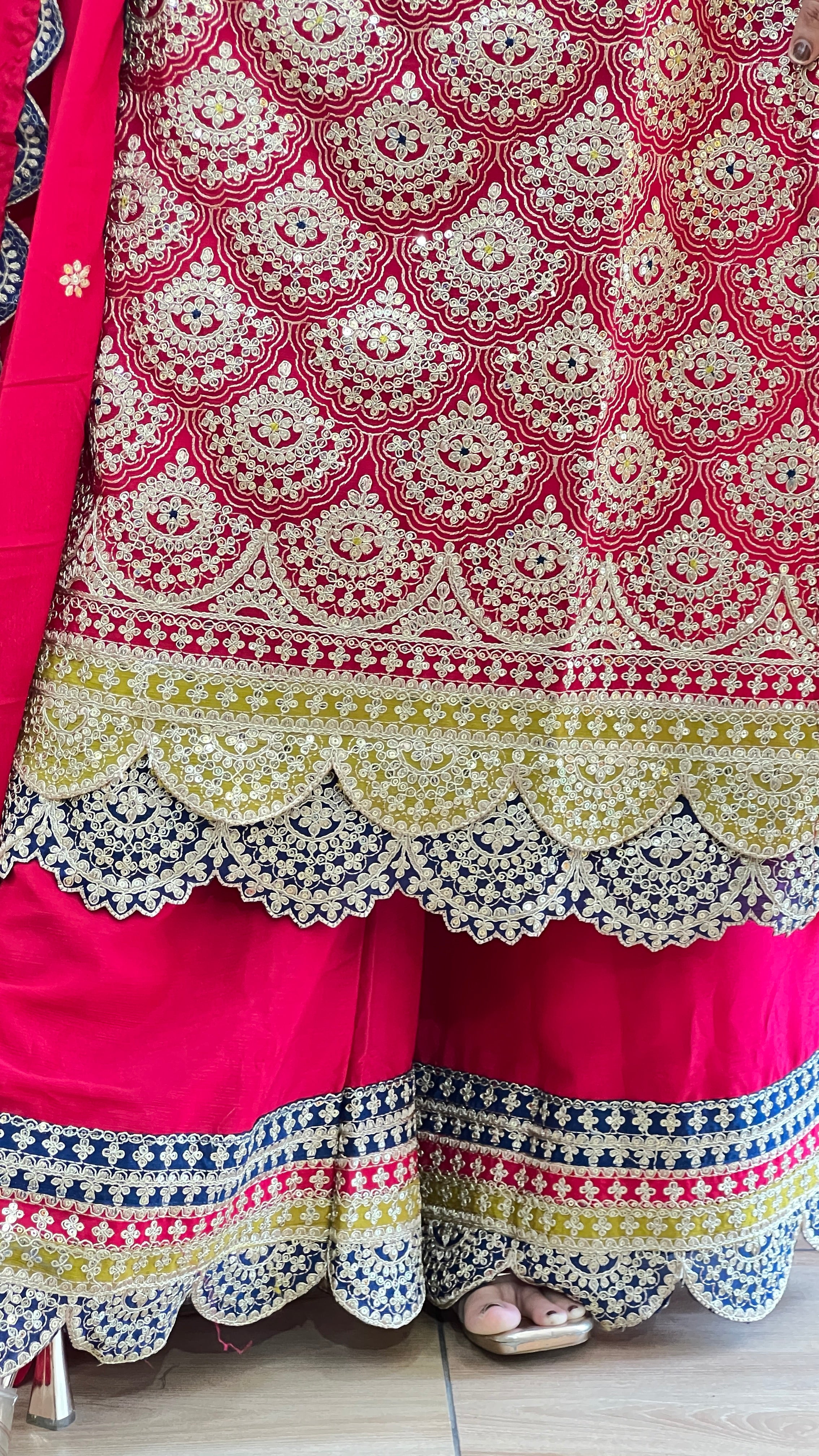 Pakistani heavy zari work suit