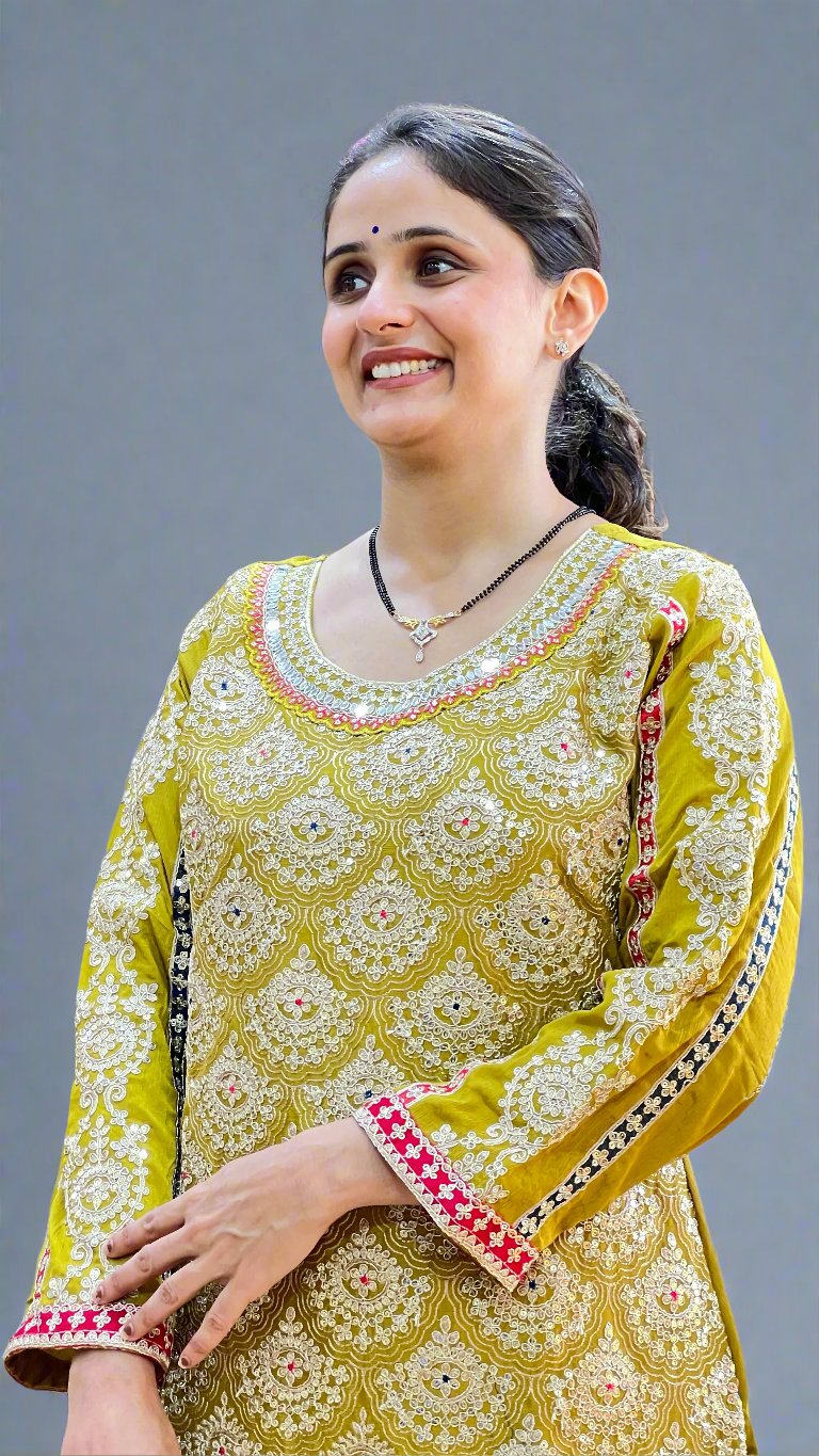 Pakistani heavy zari work suit