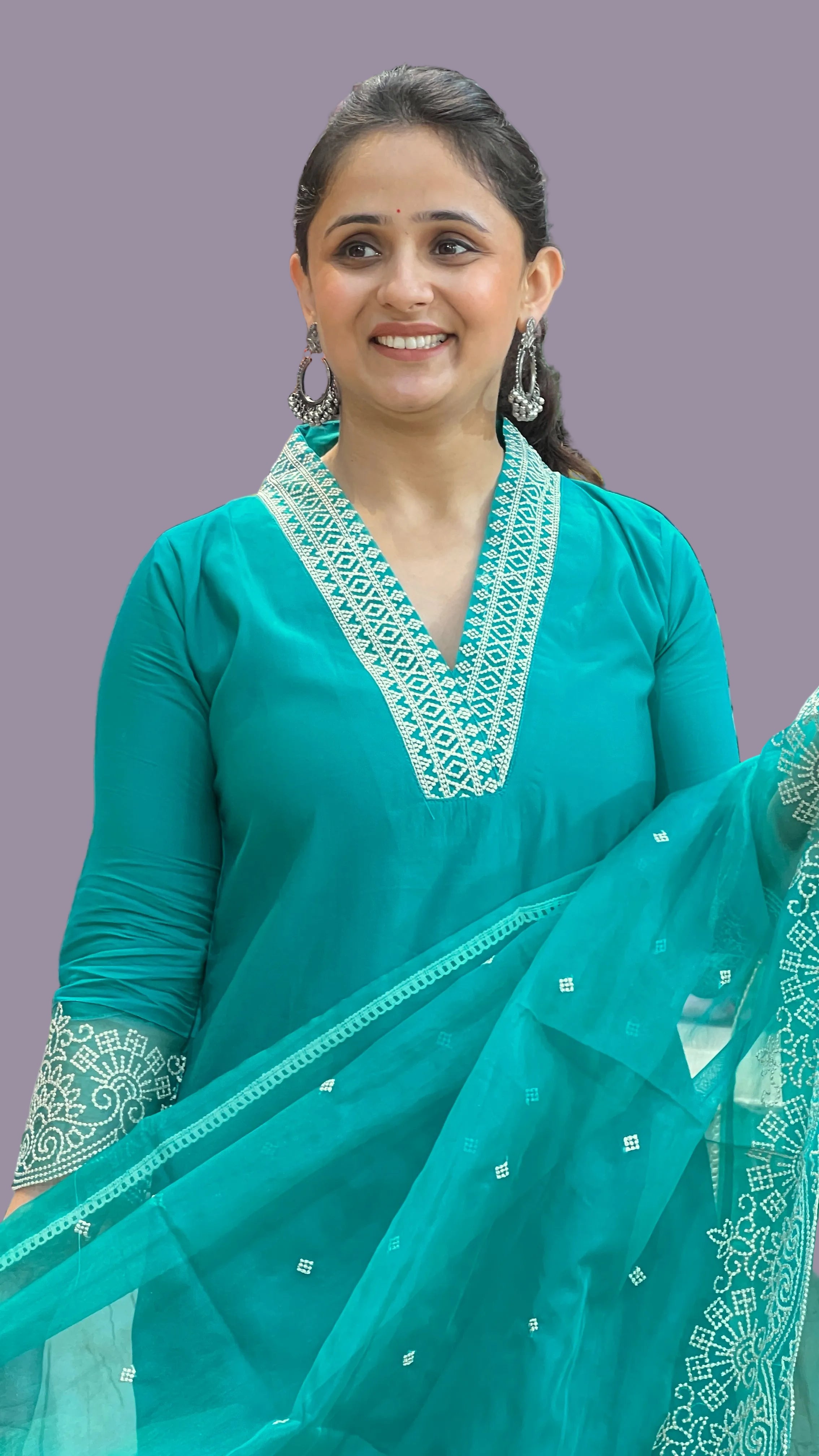 Modal embroidered suit ( na 1667 )