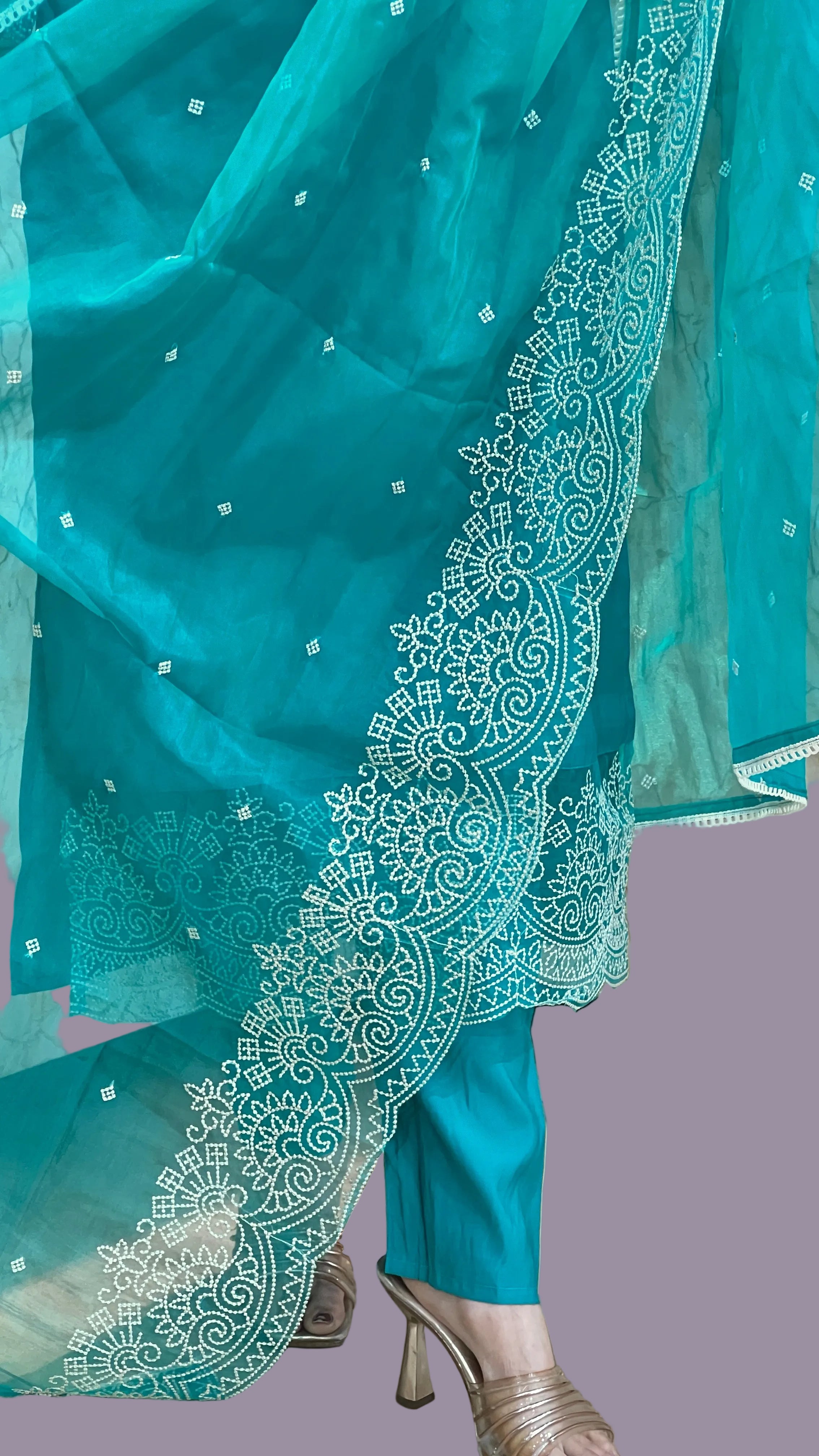 Modal embroidered suit ( na 1667 )