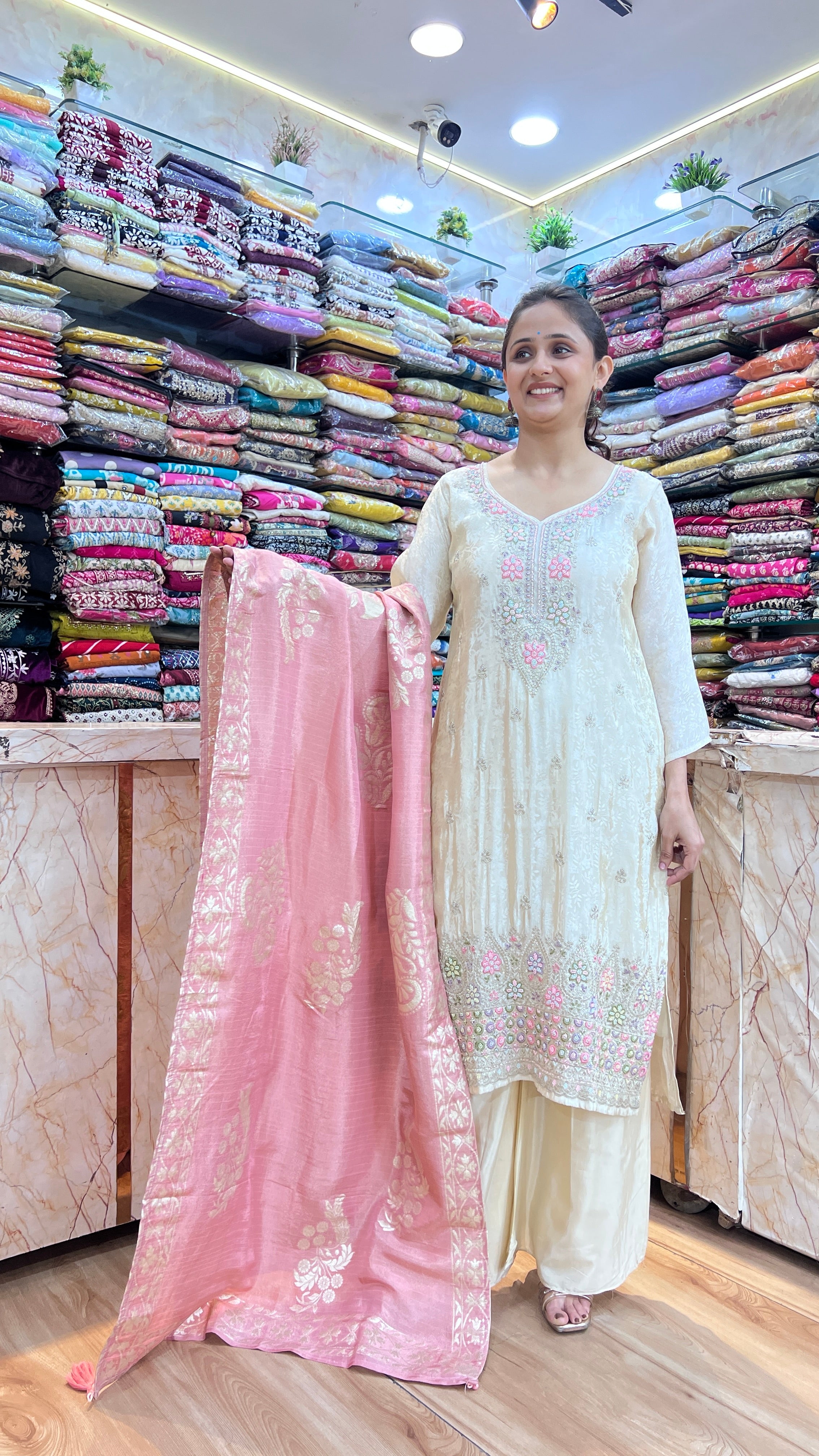 Pure jacquard tissue hand work suit ( ym 56967 )