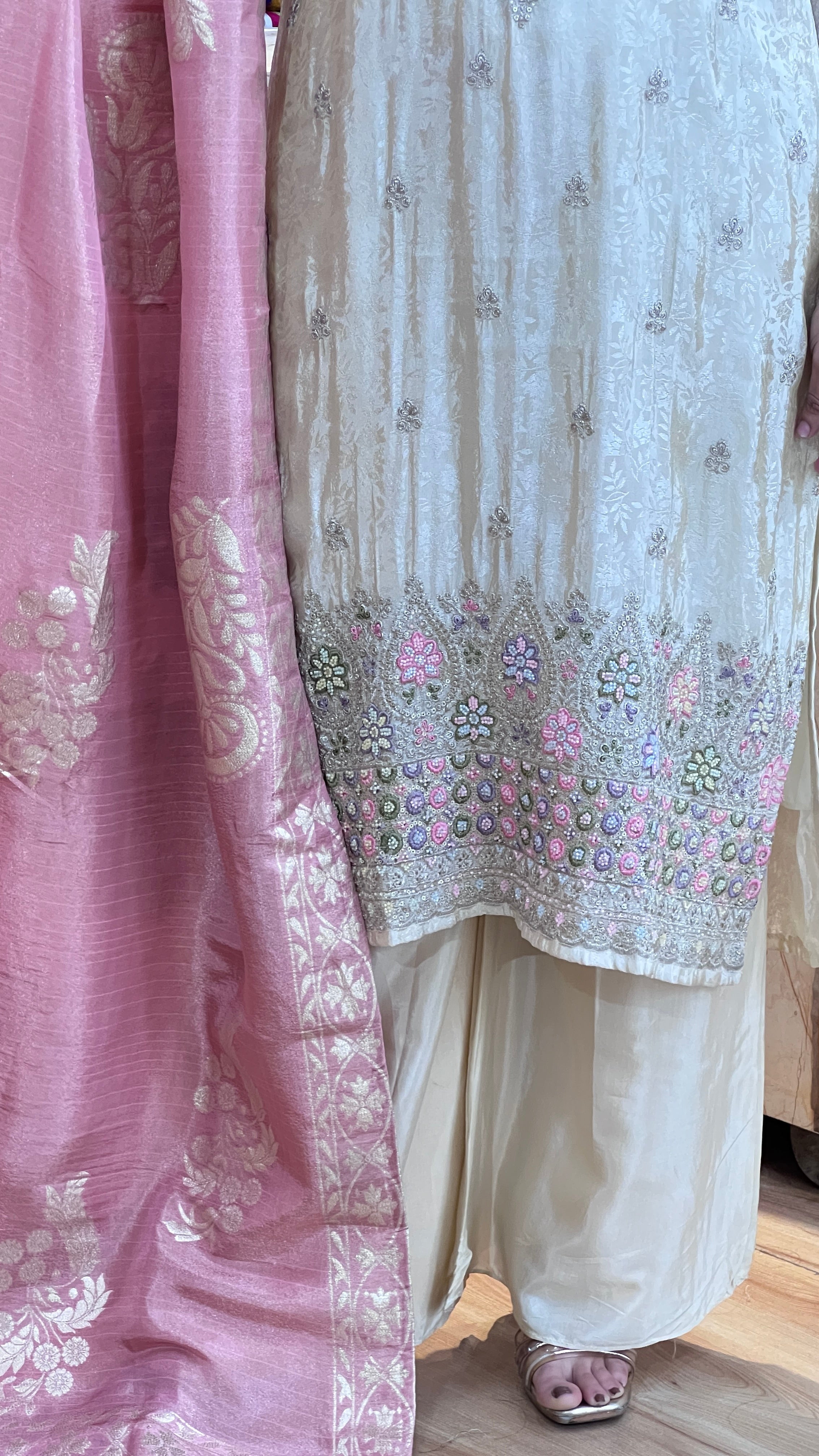 Pure jacquard tissue hand work suit ( ym 56967 )