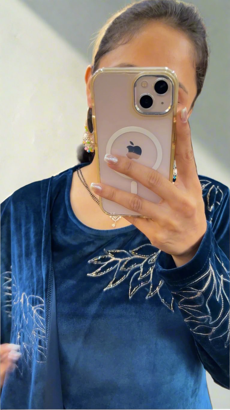 Adhya soft velvet suit