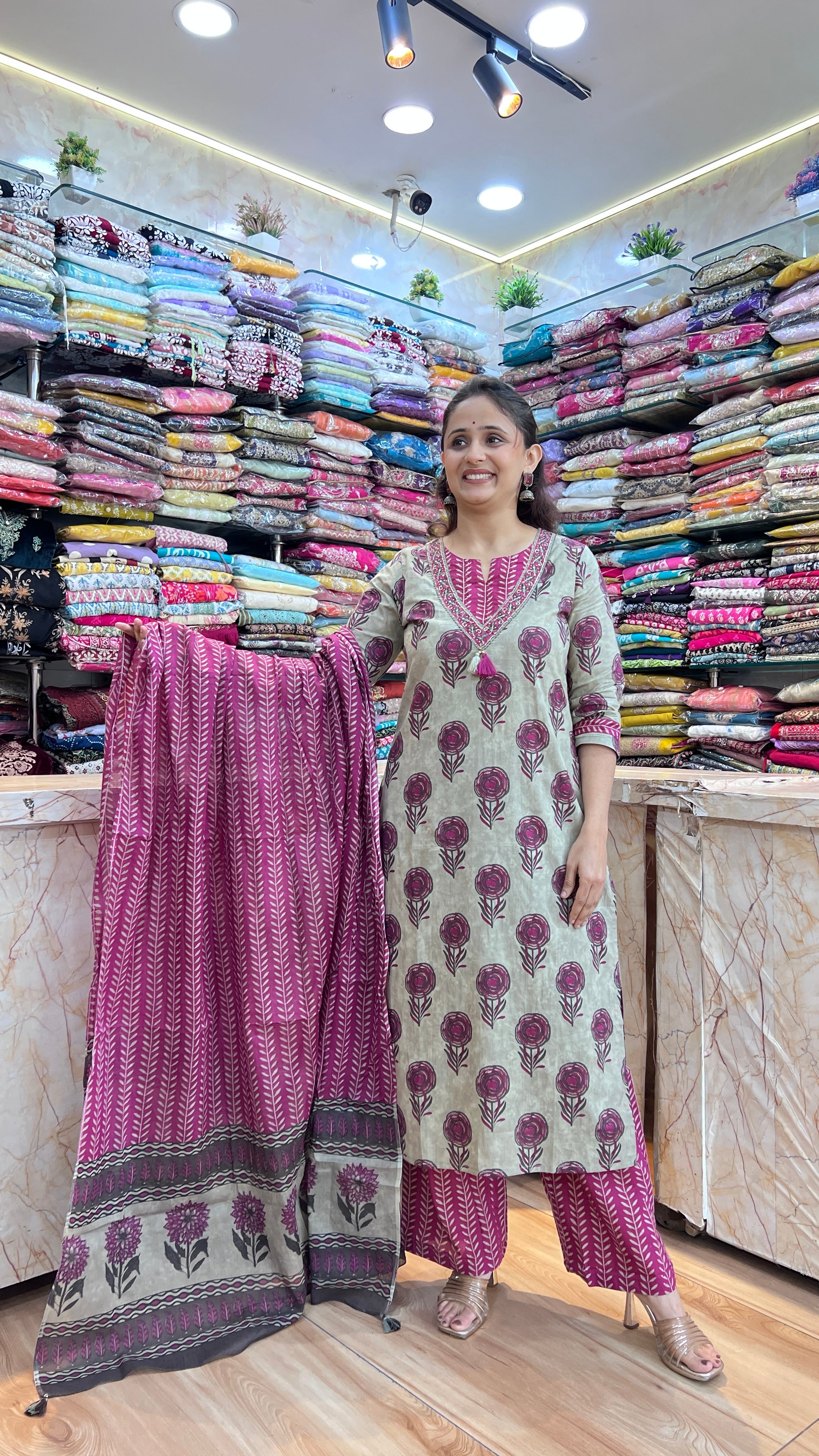 Pure cotton plazo suit ( tls 12167 )