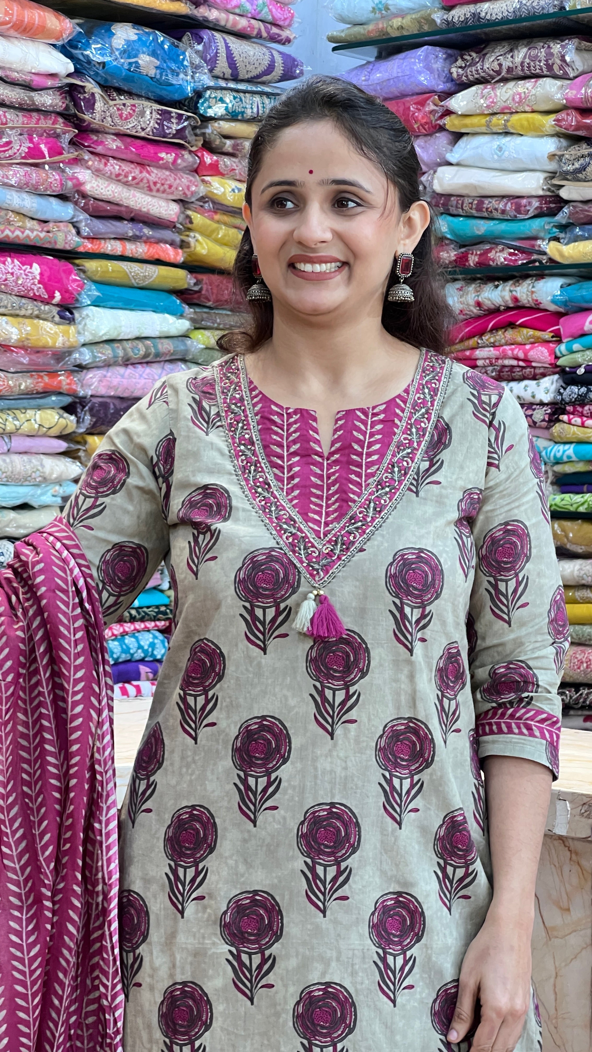 Pure cotton plazo suit ( tls 12167 )