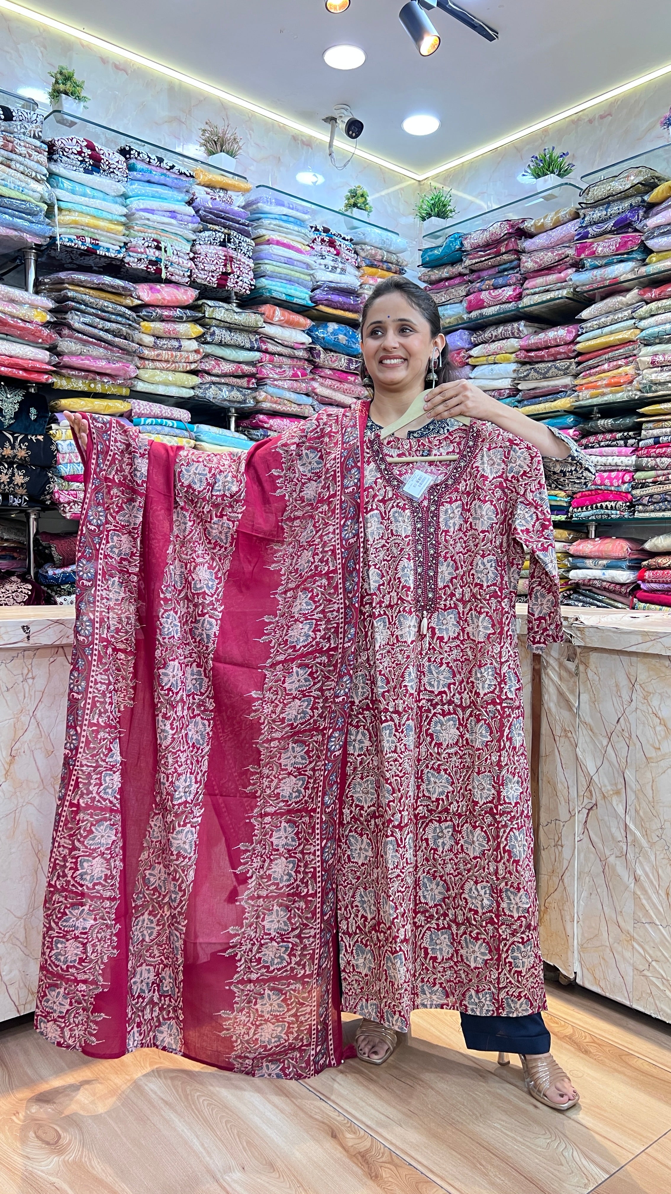 Pure cotton plazo suit ( tls 12067 )