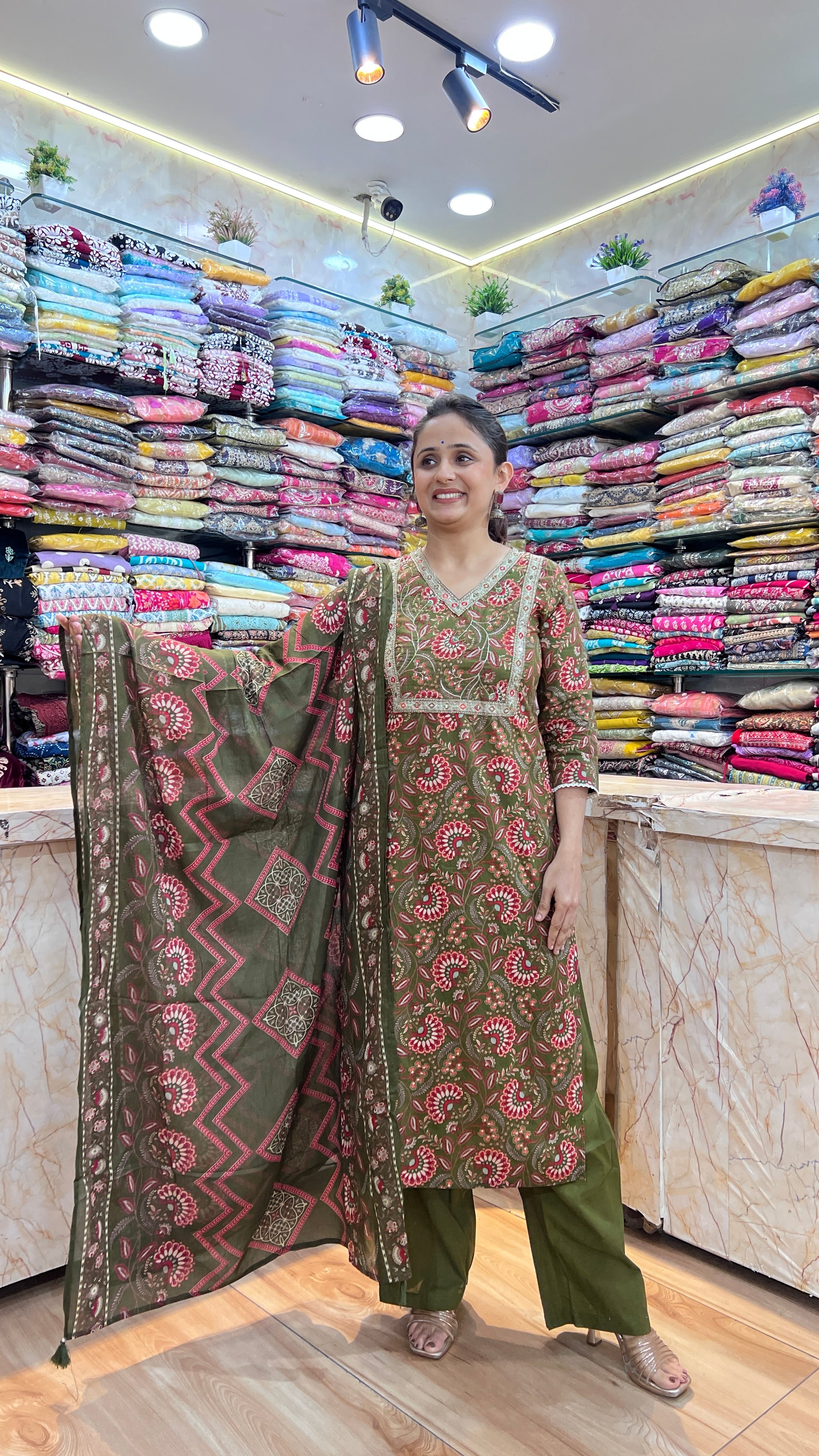 Pure cotton plazo suit ( tls 11967 )