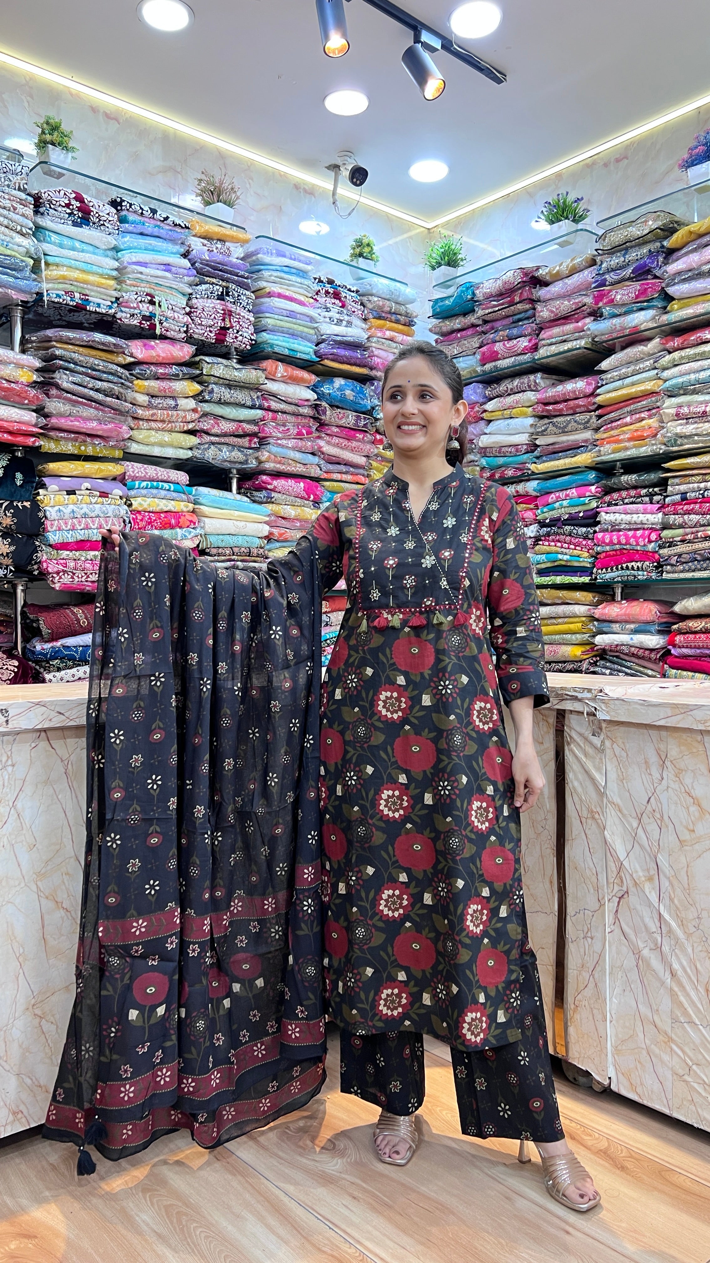 Pure cotton plazo suit ( tls 11867 )