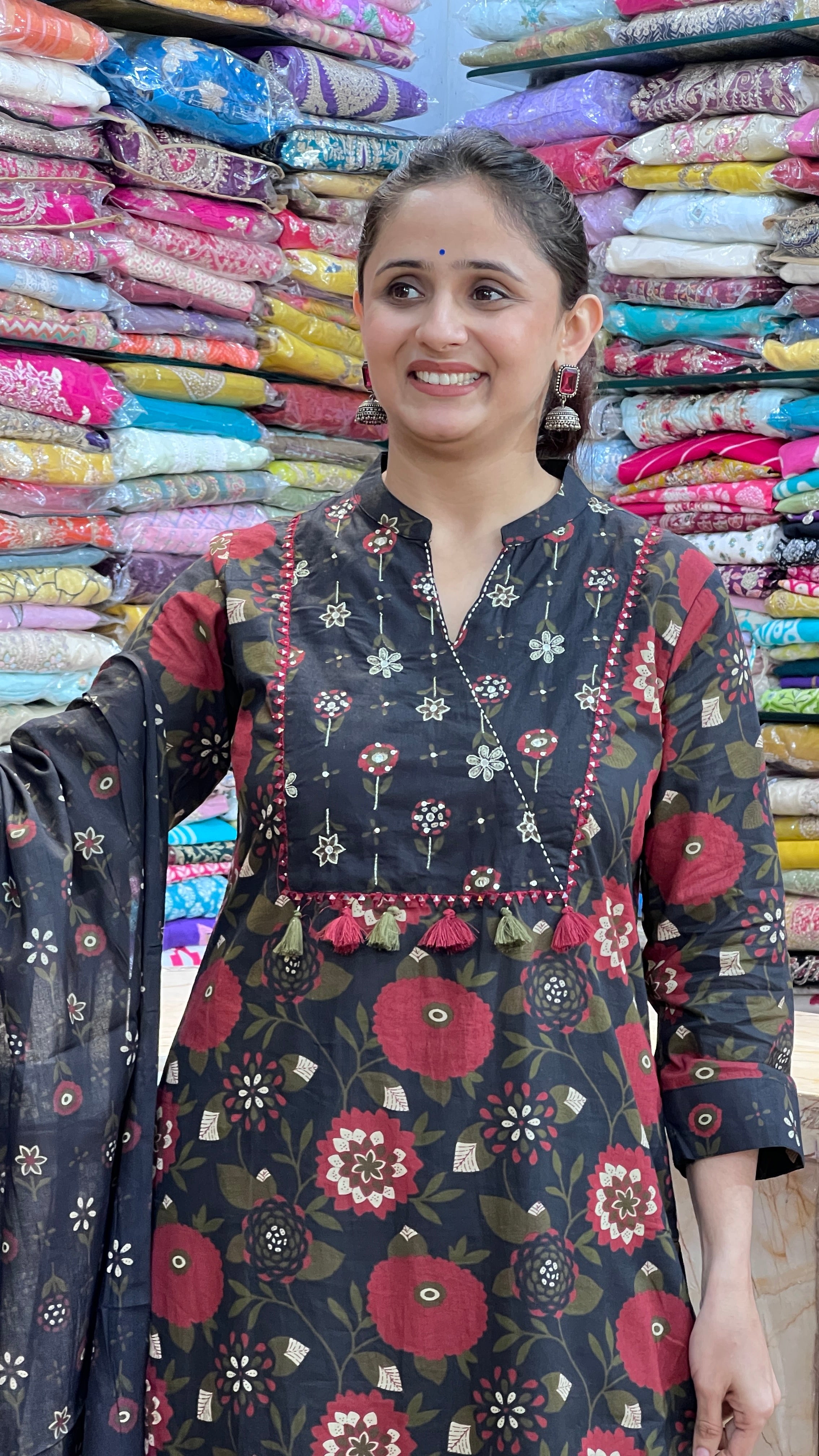 Pure cotton plazo suit ( tls 11867 )