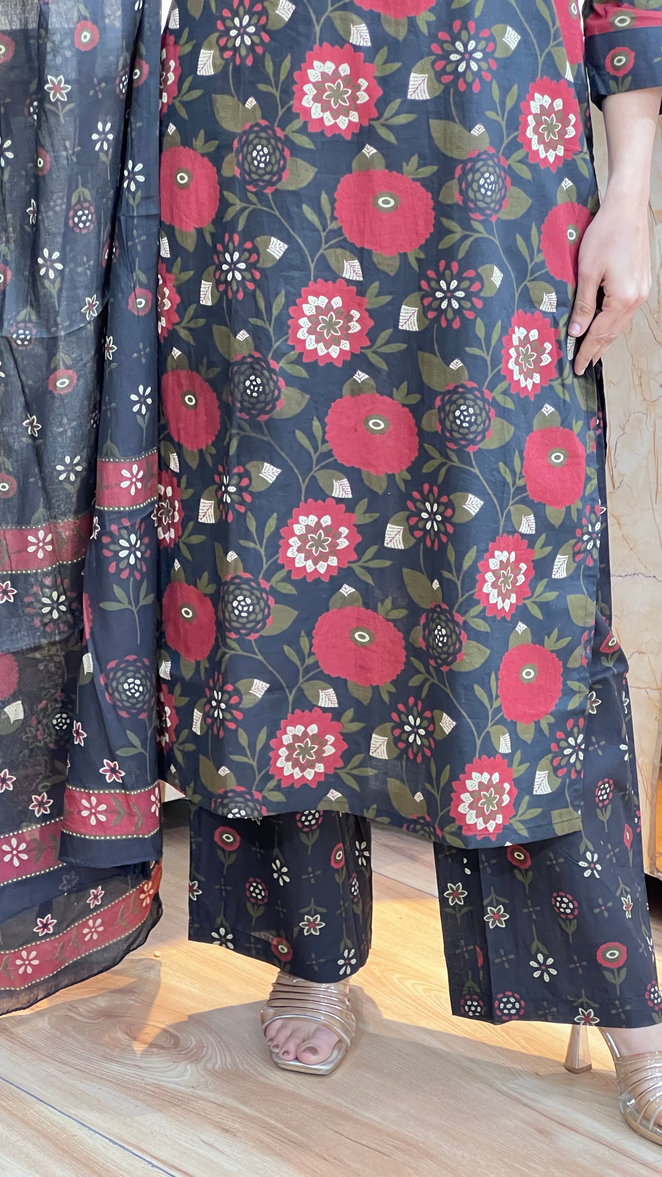 Pure cotton plazo suit ( tls 11867 )