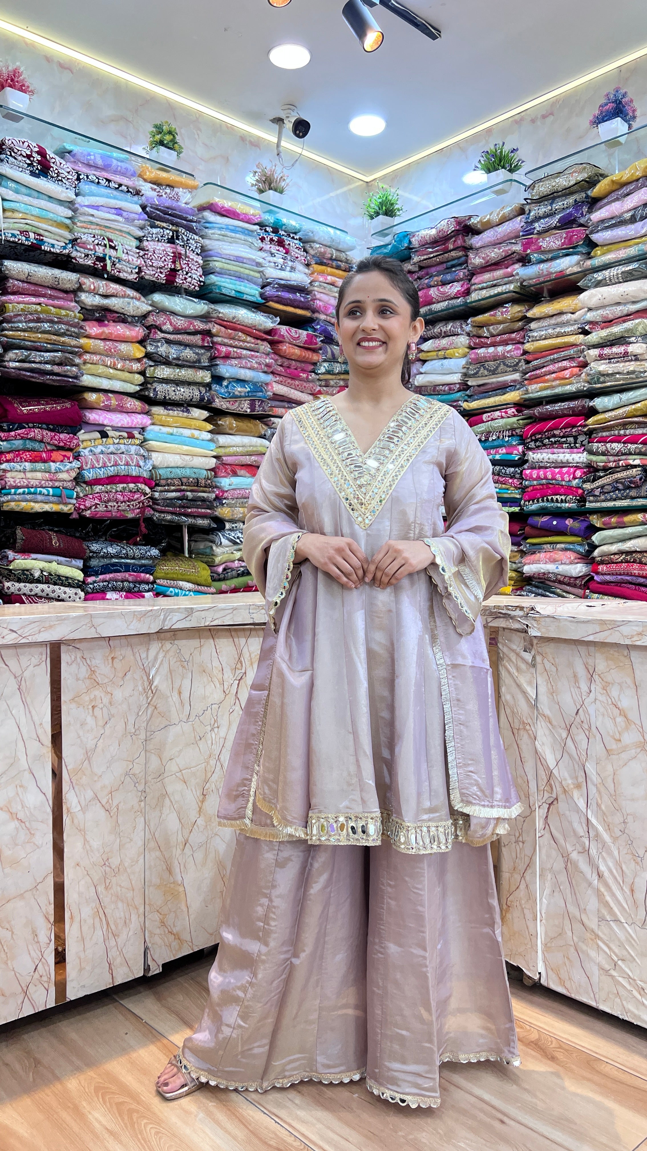 Paplan style shimmer tissue suit ( ym 57267 )